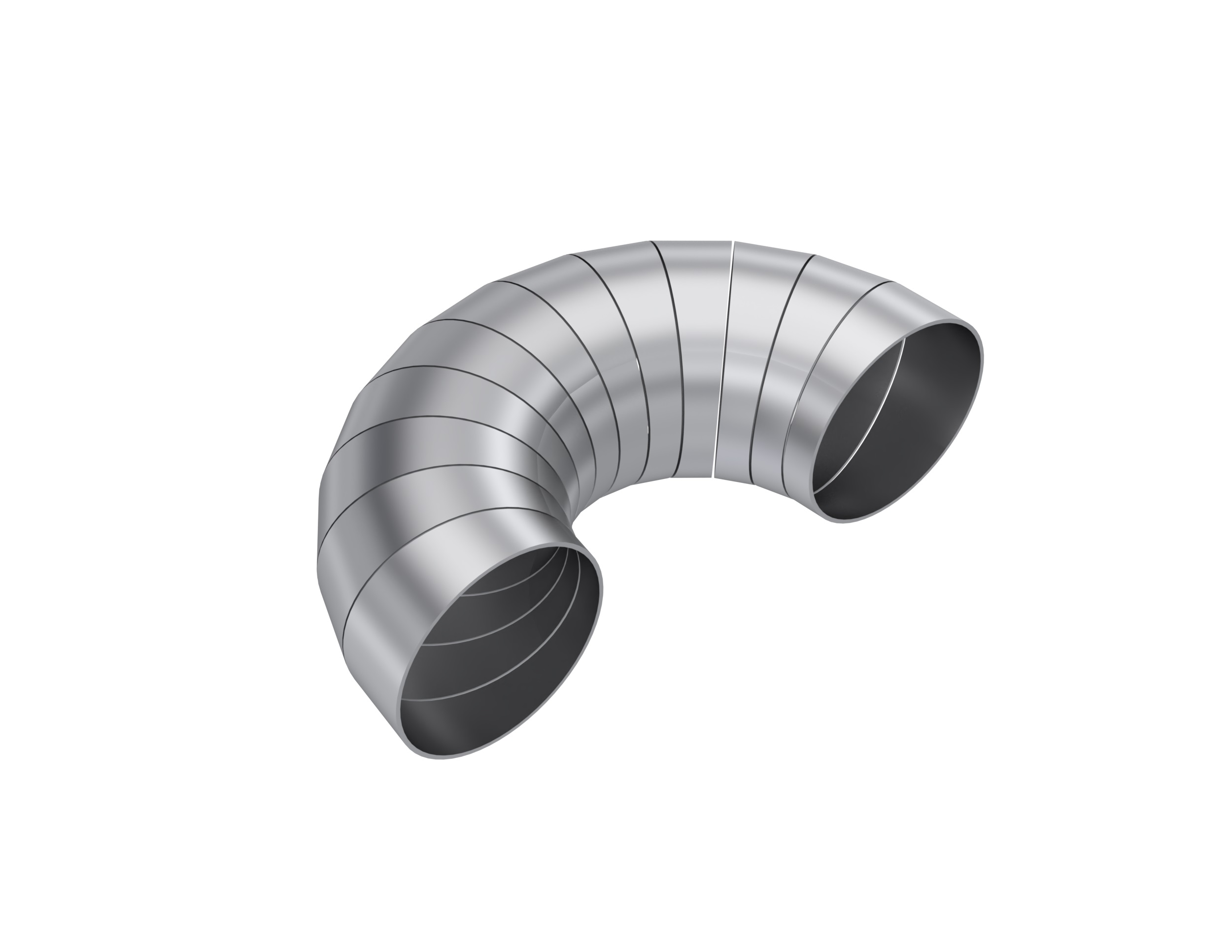 MBRP Exhaust T304SS 3" Diameter, 180 degree, Pie Cut. PC15197