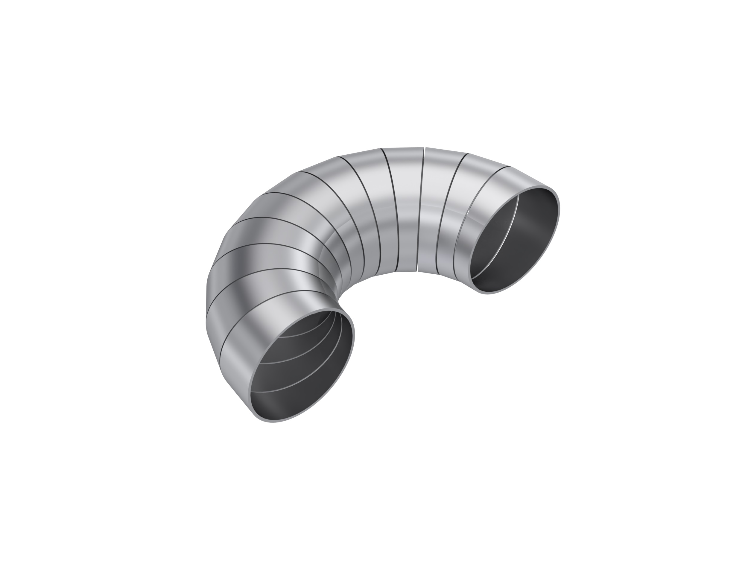 MBRP Exhaust T304SS 2.5" Diameter, 180 degree, Pie Cut. PC15211