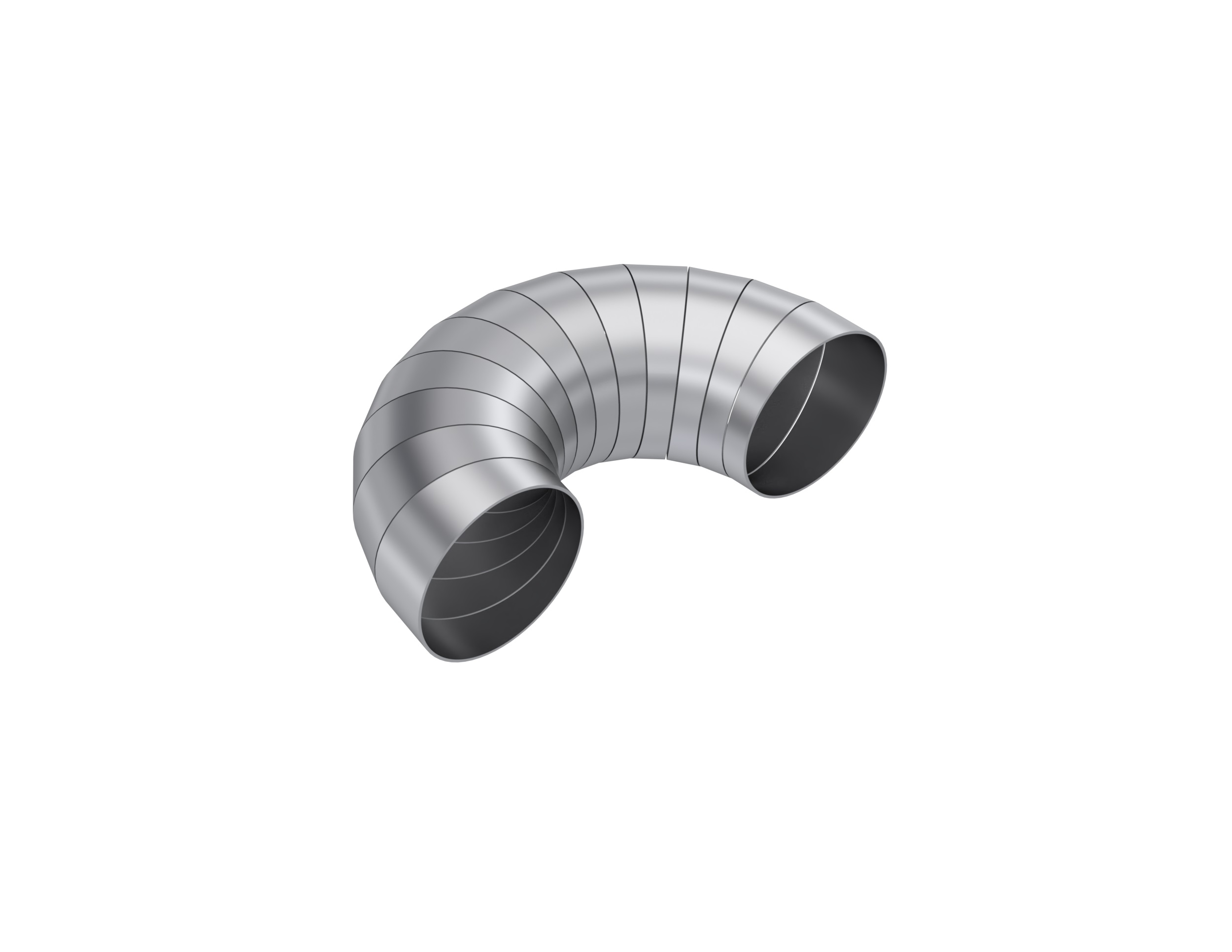 MBRP Exhaust T304SS 3.5" Diameter, 180 degree, Pie Cut. PC15212