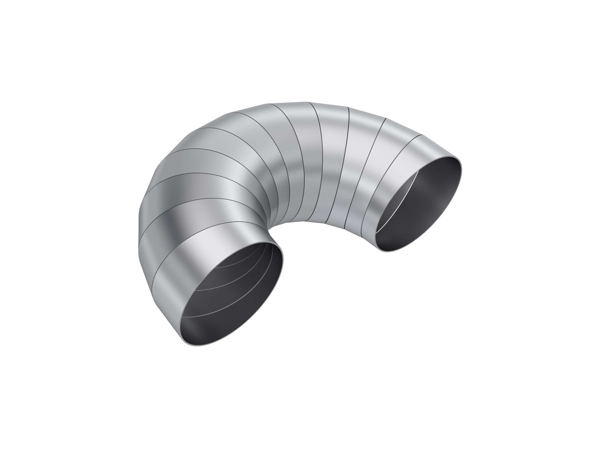 MBRP Exhaust T304SS 5" Diameter, 180 degree, Pie Cut. PC15214