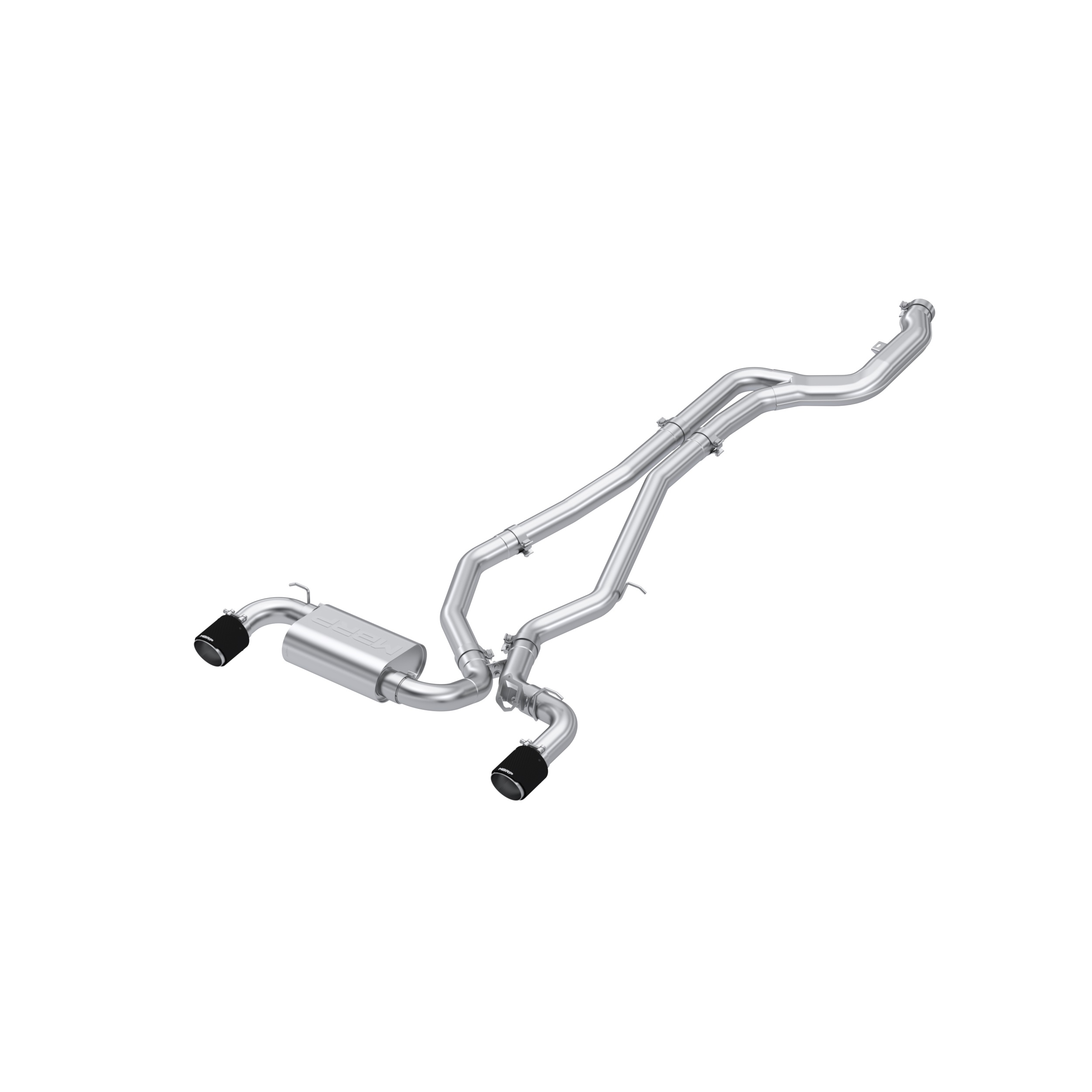 MBRP Exhaust 3in Cat-Back. Dual Rear Exit. T304. CF Tips S43003CF