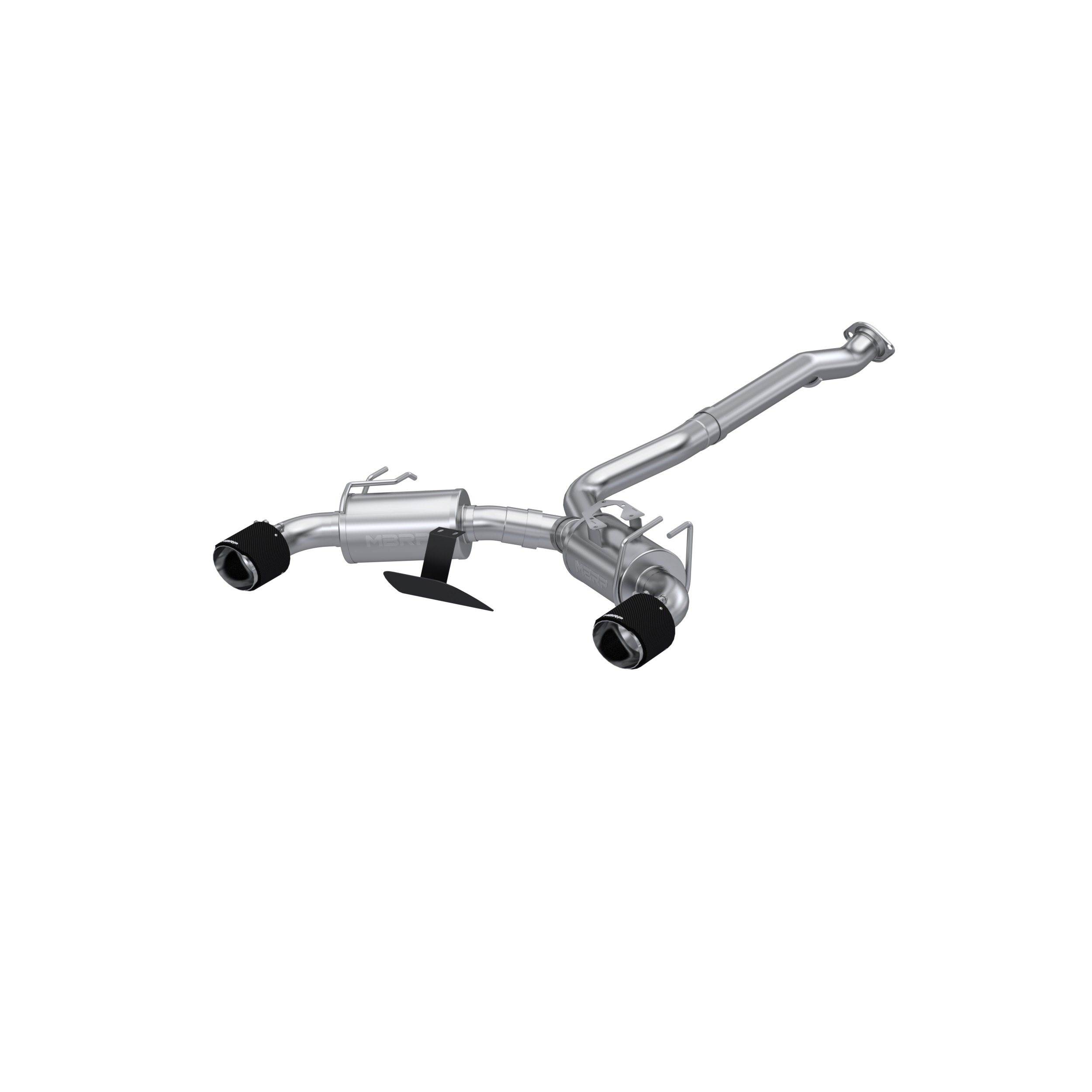 MBRP Exhaust 3in Cat-Back. Dual Rear Exit. T304. CF Tips S43023CF