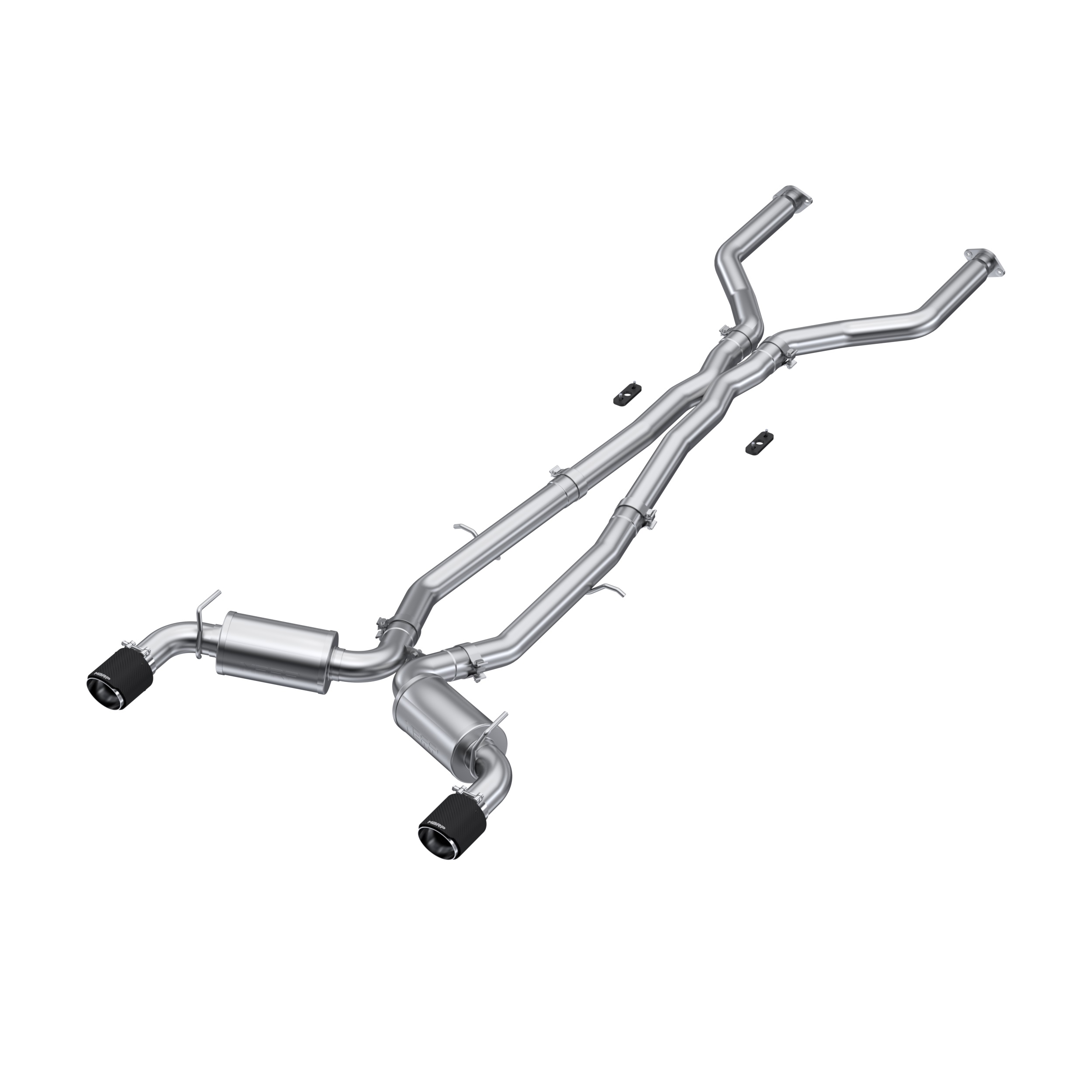 MBRP Exhaust 3in. Cat-Back. Dual Rear Exit. T304. CF Tips S44043CF