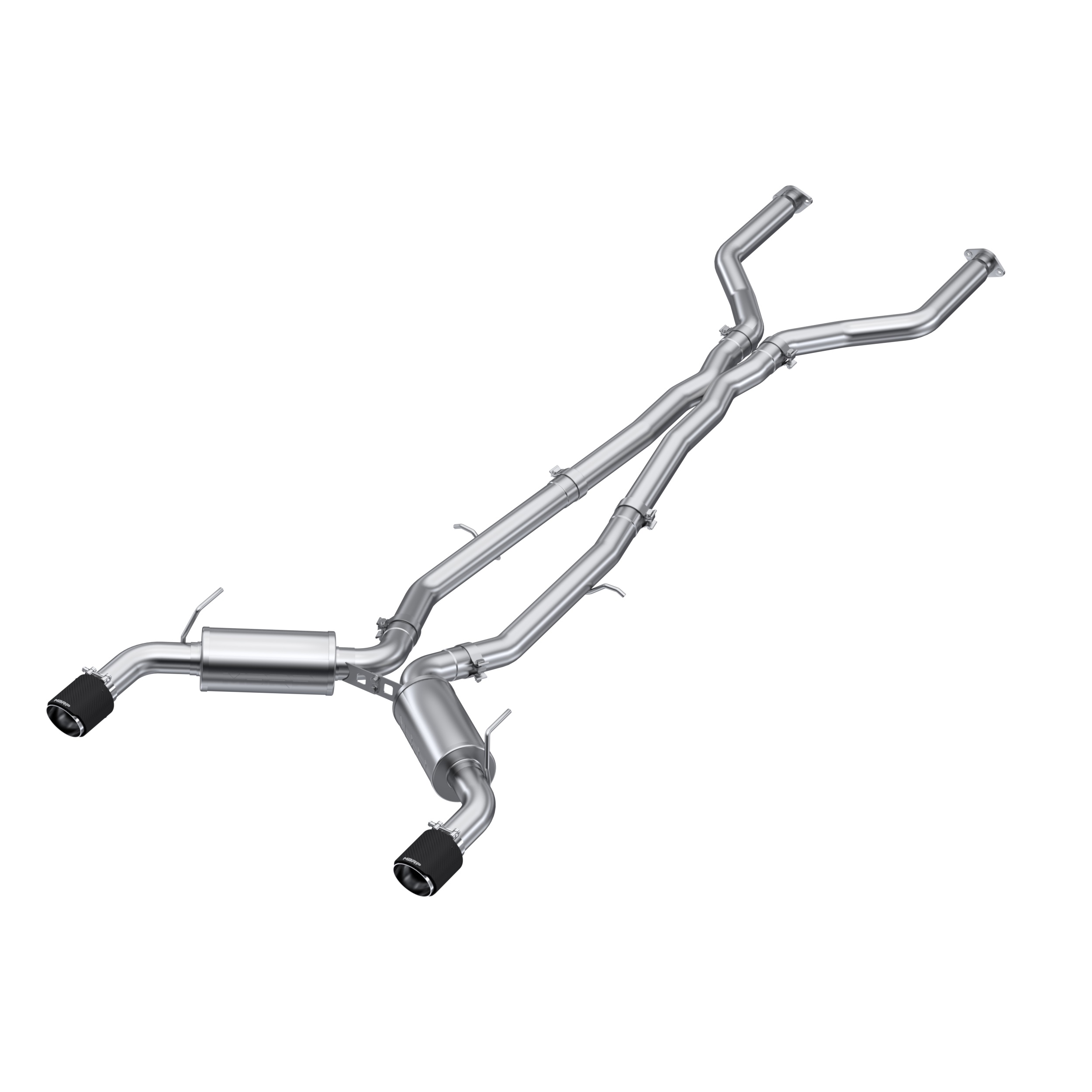 MBRP Exhaust 3in. Cat-Back. Dual Rear Exit. T304. CF Tips S44003CF