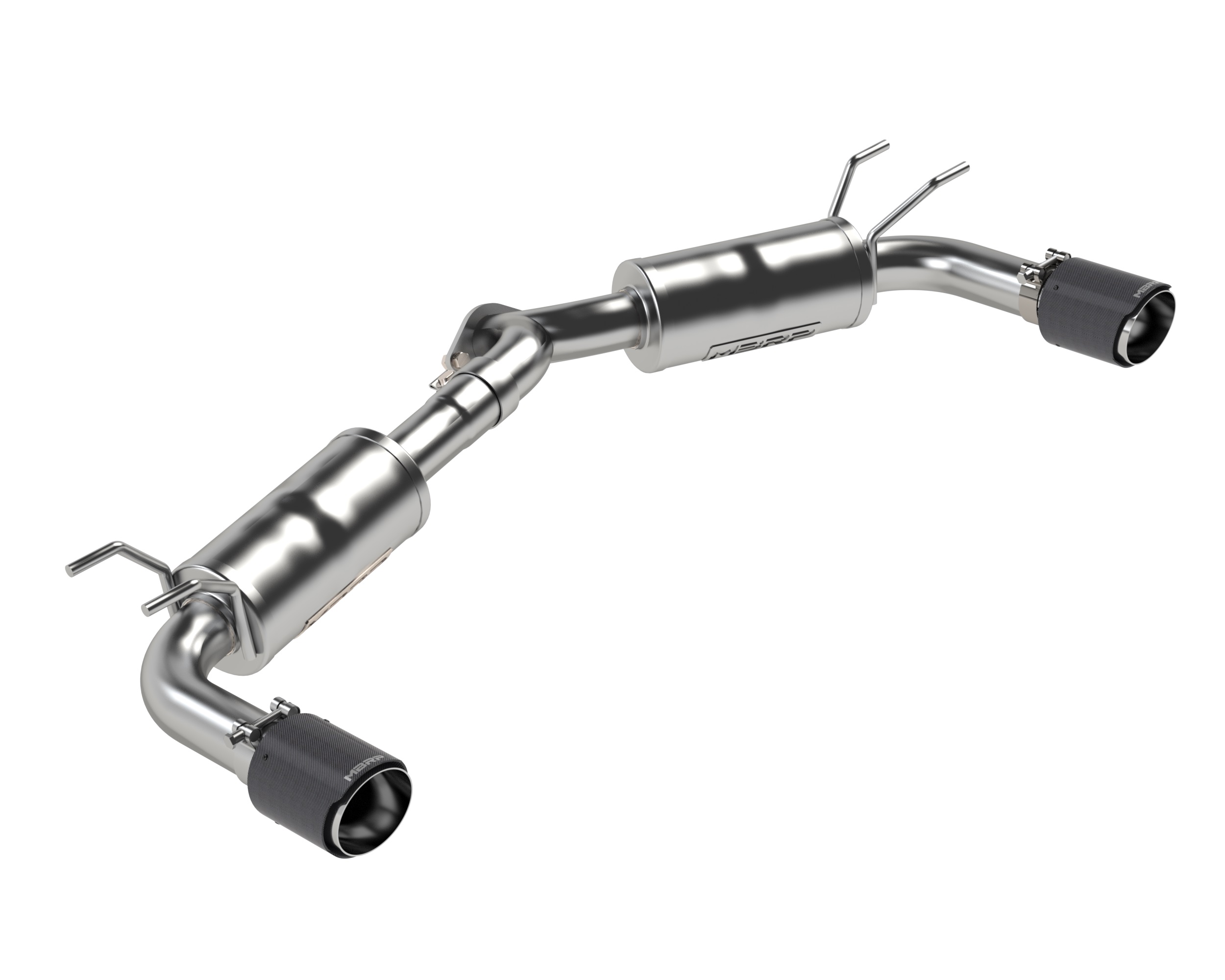 MBRP Exhaust 2.5in. Axle-Back. Dual Rear. T304. CF. Street S44503CF