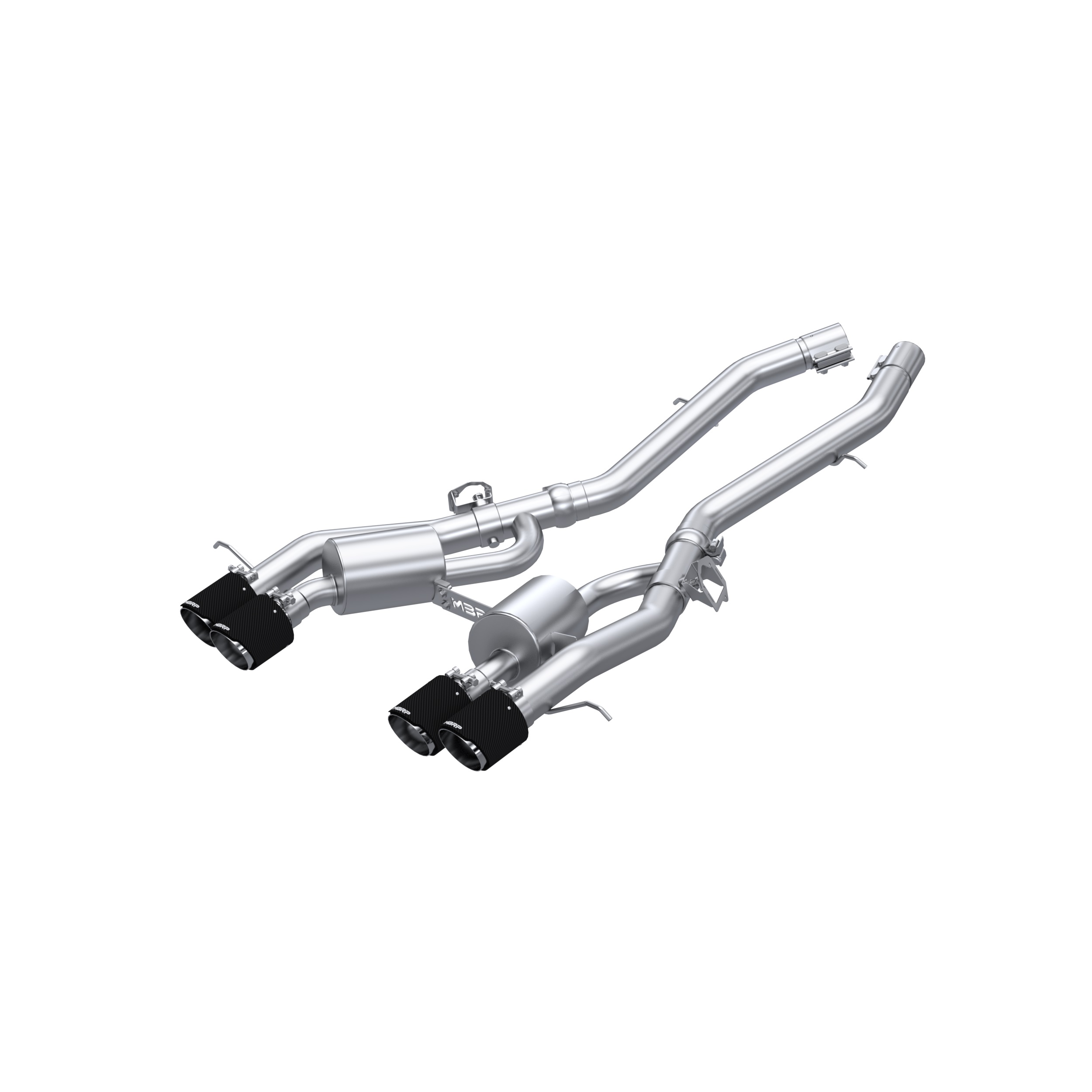 MBRP Exhaust 3in. Axle-Back. Quad Rear Exit. T304. CF. Active S45033CF