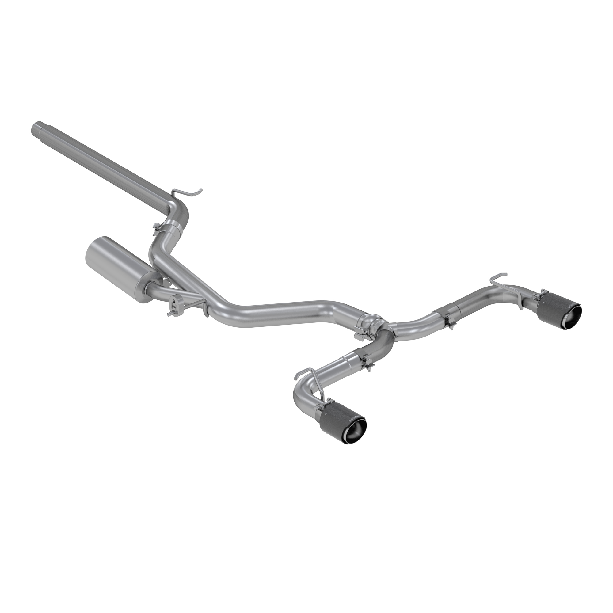 MBRP Exhaust 3in. Cat-Back. Dual Split Rear Exit. T304. CF Tips S46063CF