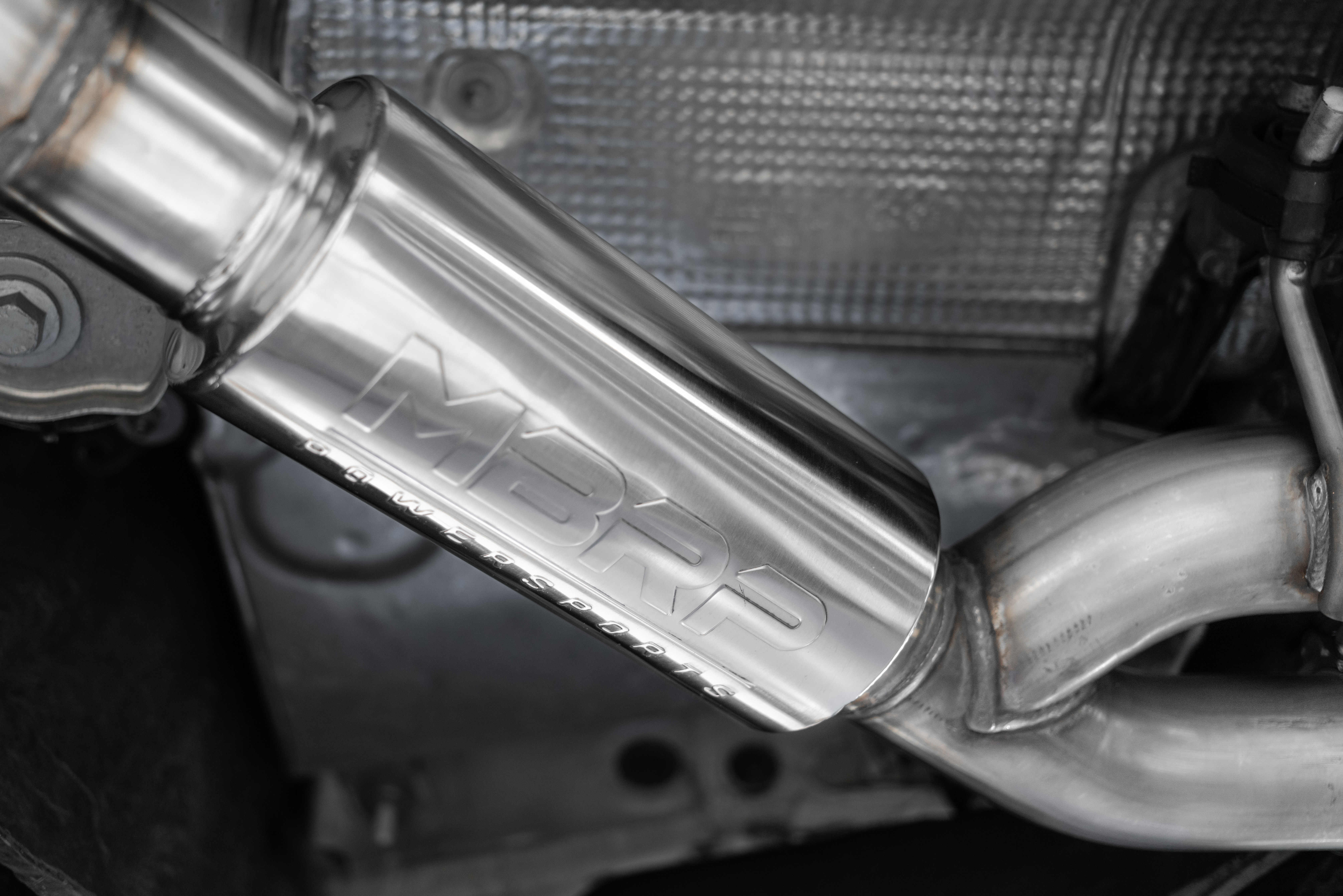 MBRP Exhaust 2.5in. Resonator Back. Dual Rear Exit. T304. Quad Tips S4607304