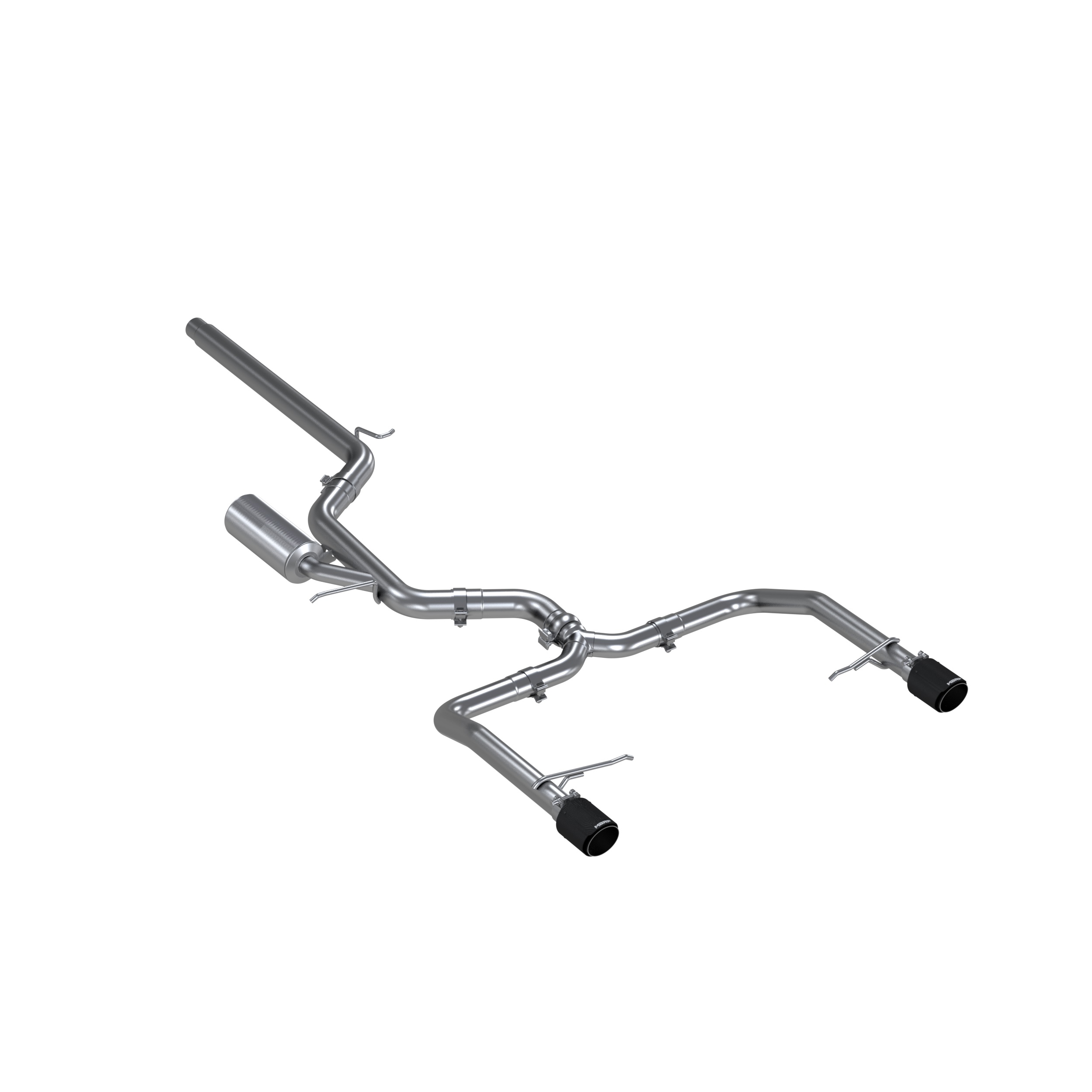 MBRP Exhaust 3in. Cat-Back. Dual Split Rear Exit. T304. CF Tips S46083CF
