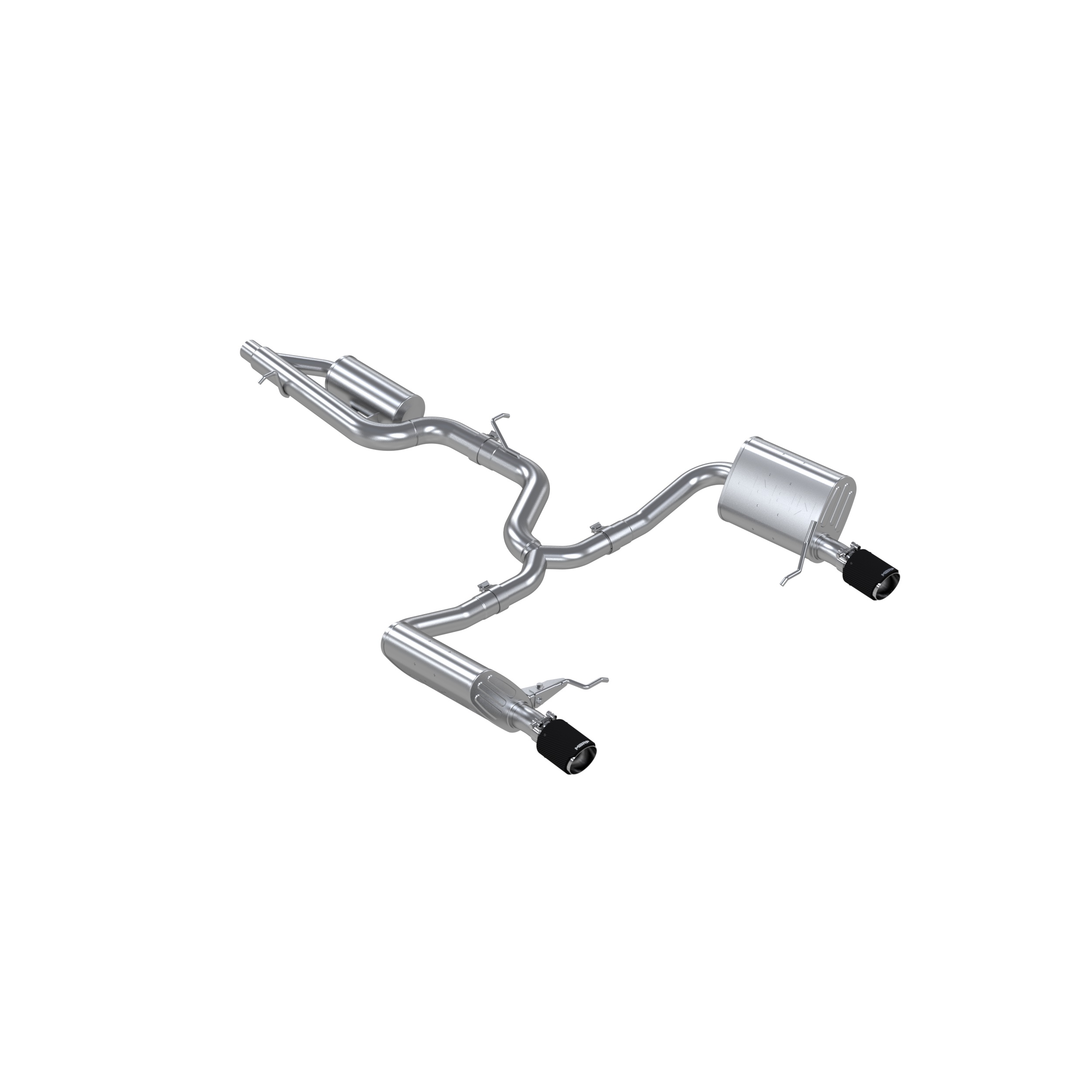 MBRP Exhaust 3in. Cat-Back. 2.5in. Dual Split Rear. T304. CF S46183CF