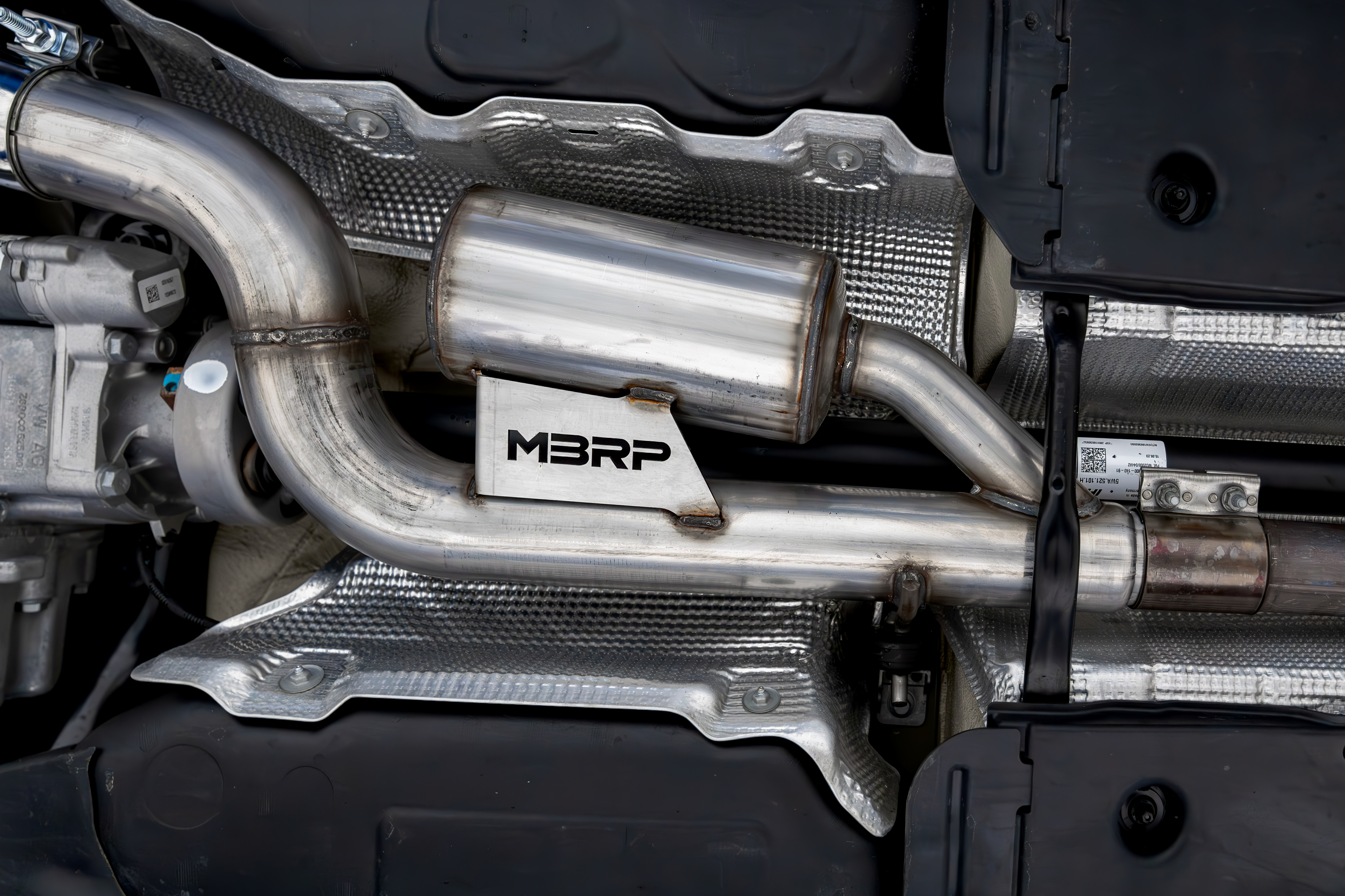 MBRP Exhaust MBRP 3in. Cat-Back Dual Split Quad Rear, Valve Delete, T304. S4620304