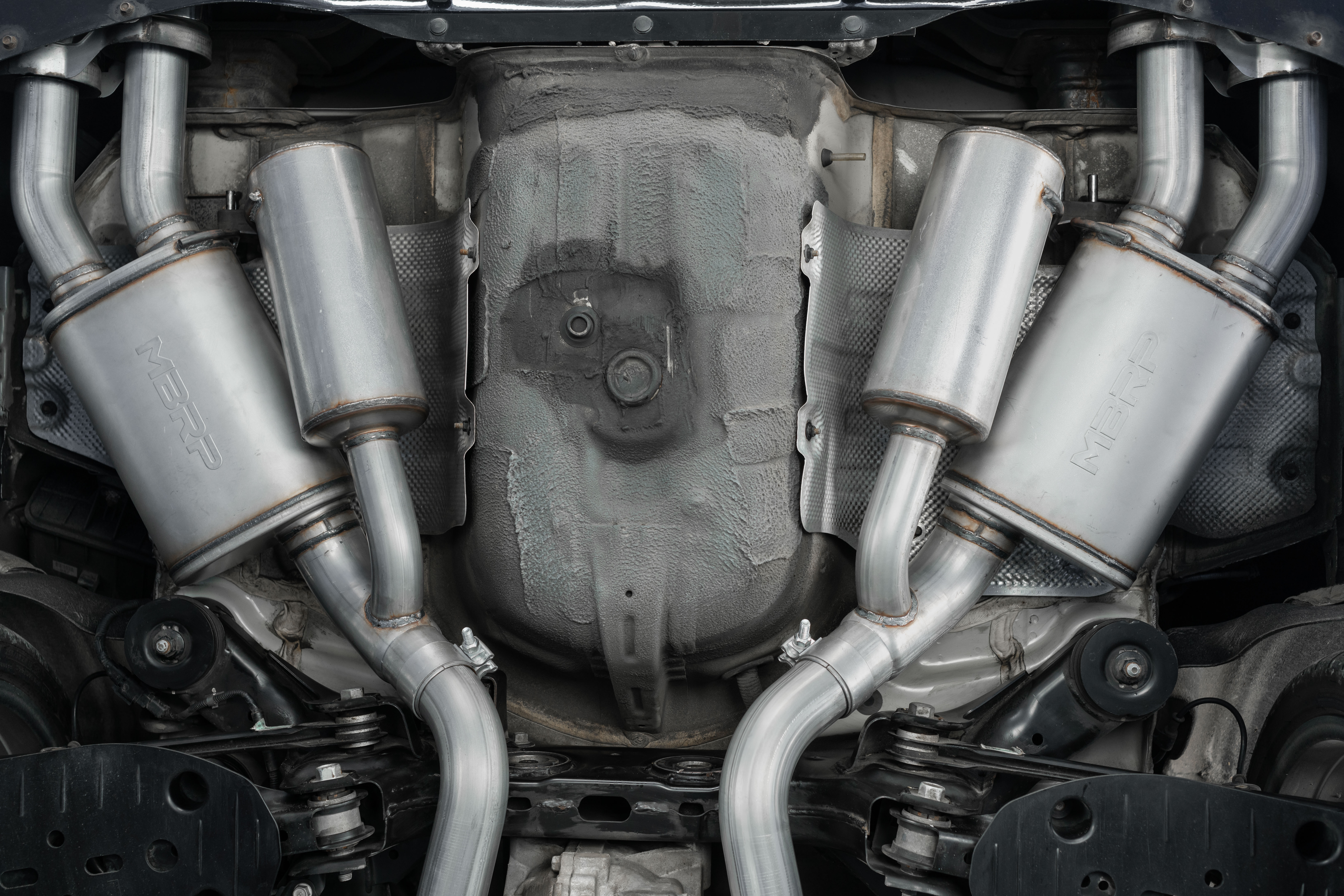 MBRP Exhaust 2.5in. Cat-Back. Dual Split Rear Exit. AL S4704AL