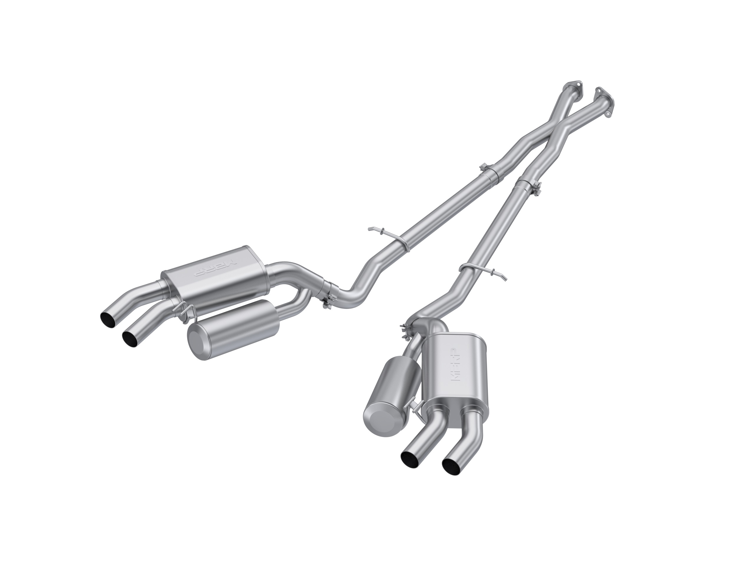 MBRP Exhaust 2.5in. Cat-Back. Dual Split Rear Exit. AL S4704AL