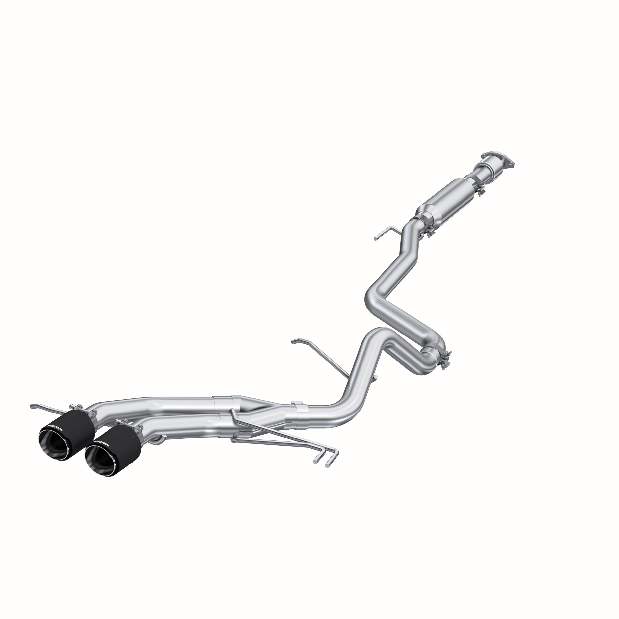 MBRP Exhaust 2.5in. Cat-Back. Dual Rear Exit. T409. CF Tips S47034CF