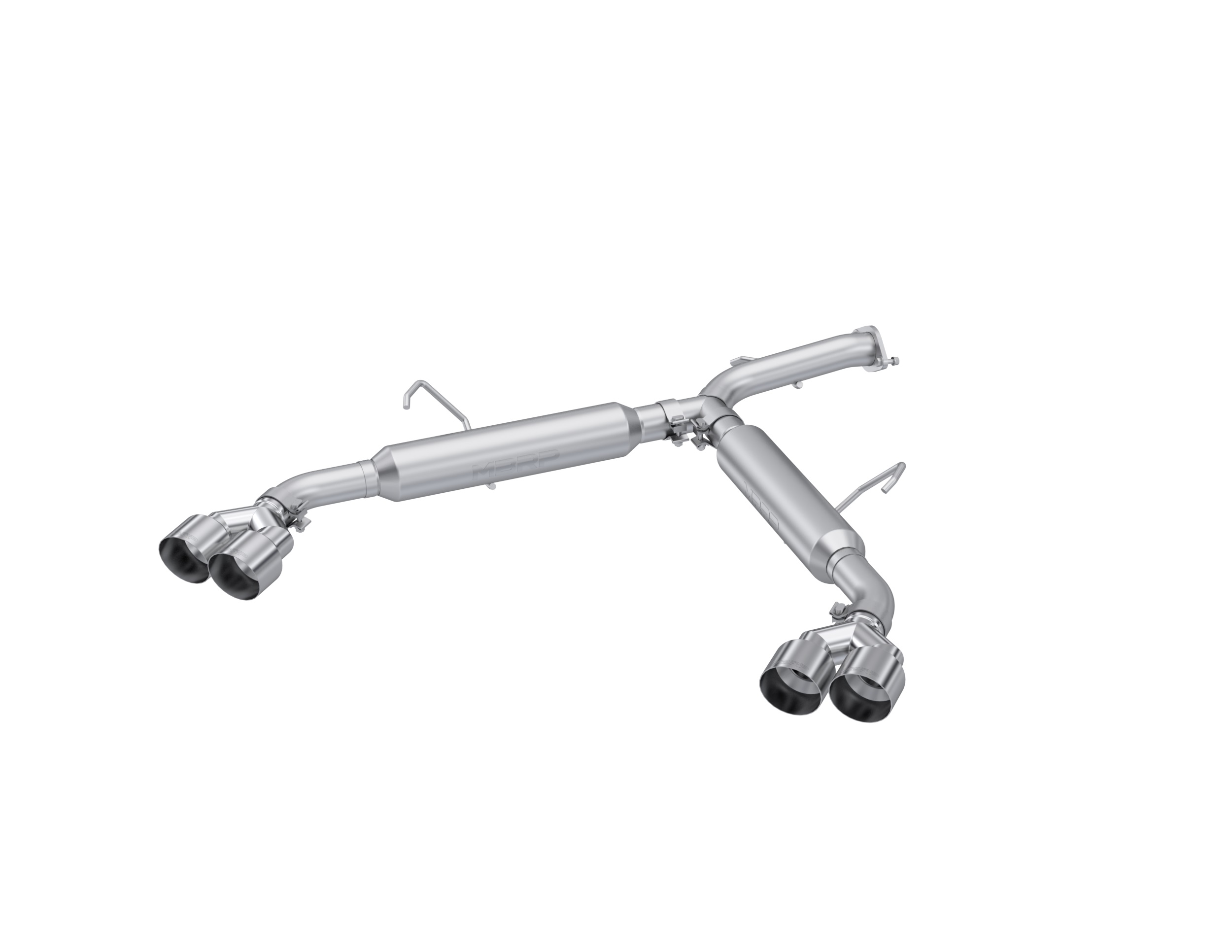 MBRP Exhaust 2.5in. Axle-Back. Dual Split Quad Rear Exit. AL. S4711AL