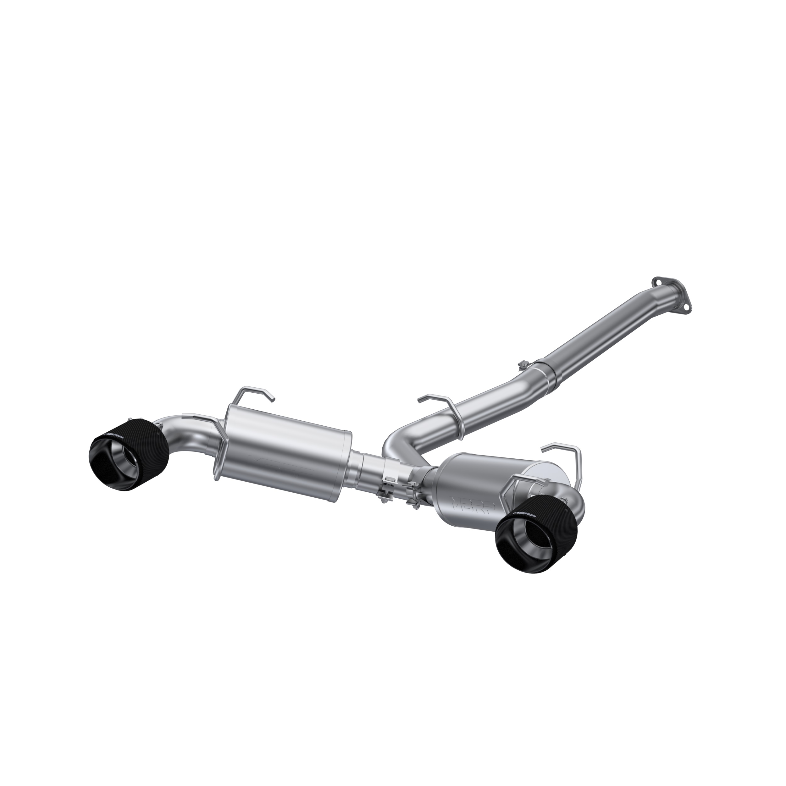 MBRP Exhaust 3in. Cat-Back. Dual Split Rear. T304. CF Tips S48043CF