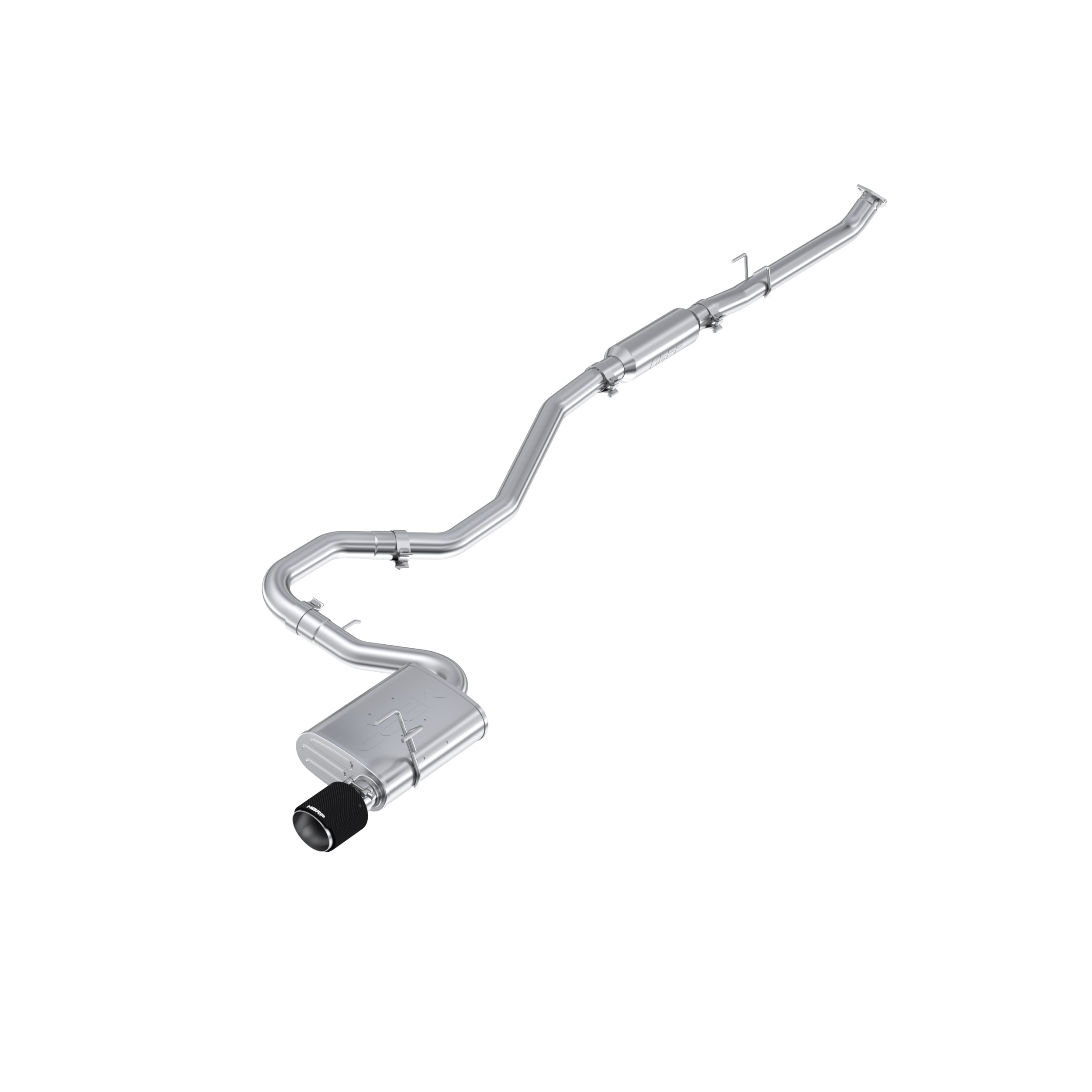 MBRP Exhaust MBRP 2.5-inch Cat-Back, Single Rear Exit, T304 with CF Tip S49053CF