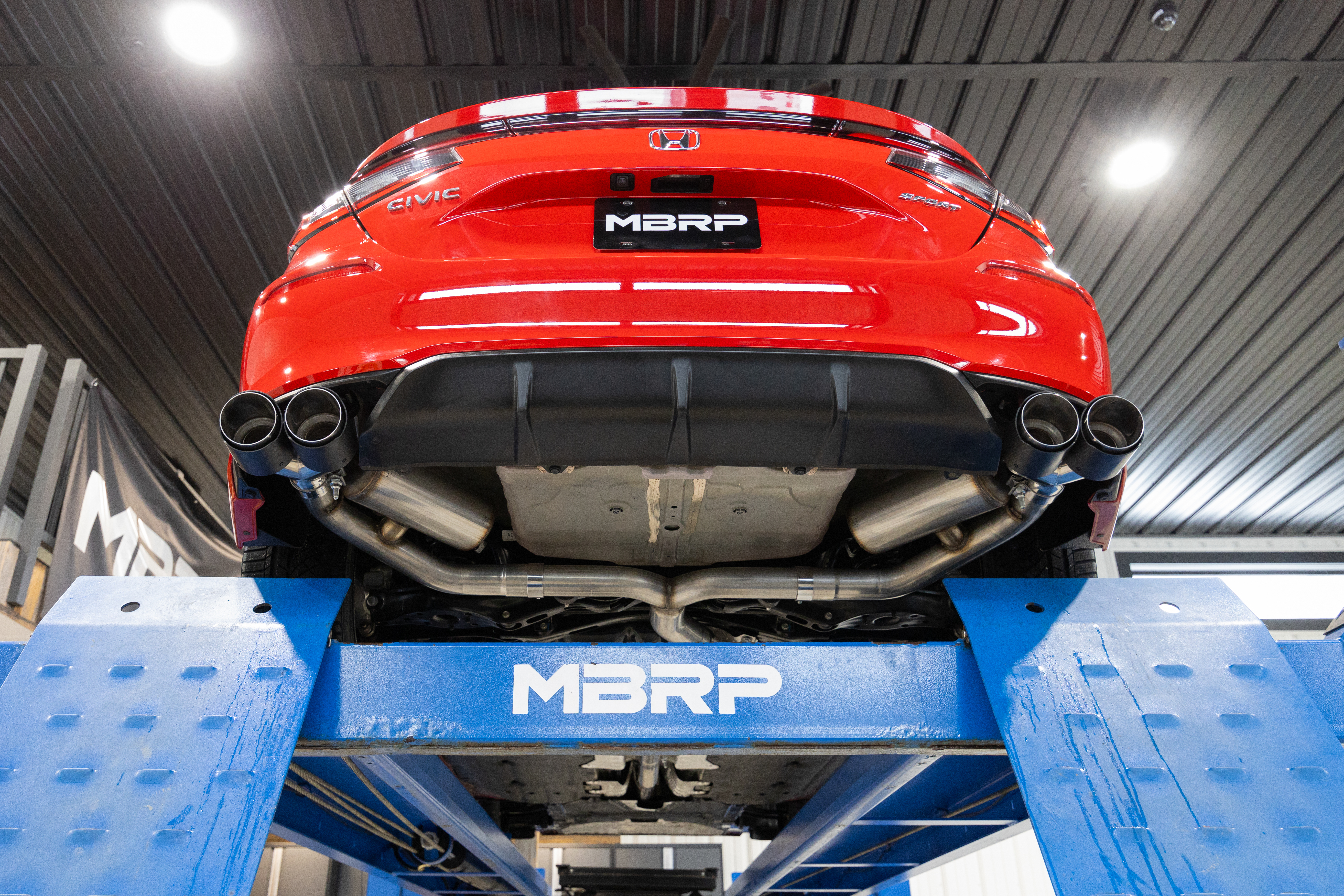 MBRP Exhaust MBRP 3 inch Cat-Back, 2.5 inch Dual Split Rear Exhaust, T304 with CF Tips S49063CF