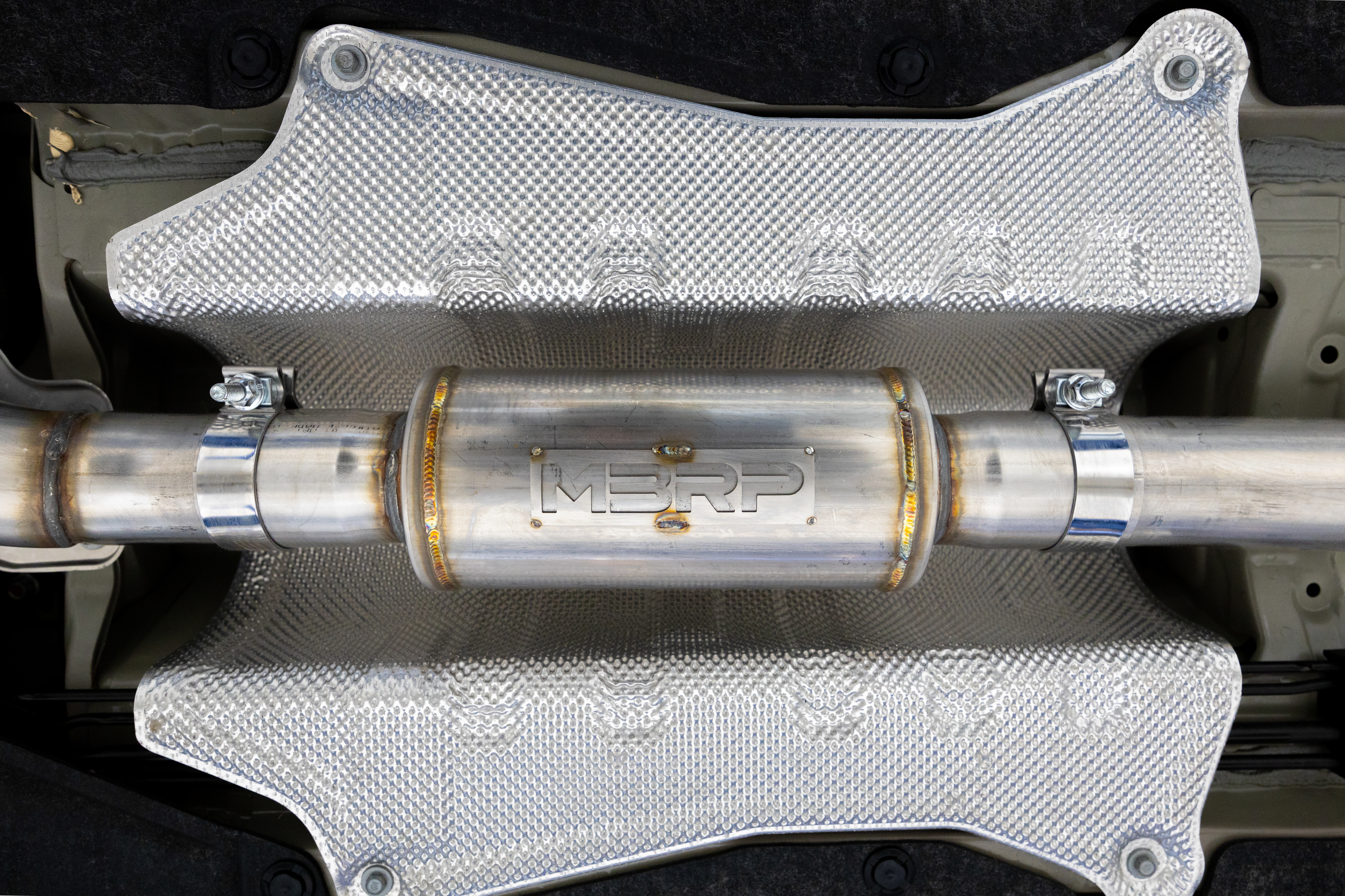 MBRP Exhaust MBRP 3 inch Cat-Back, 2.5 inch Dual Split Rear Exhaust, T304 with CF Tips S49063CF