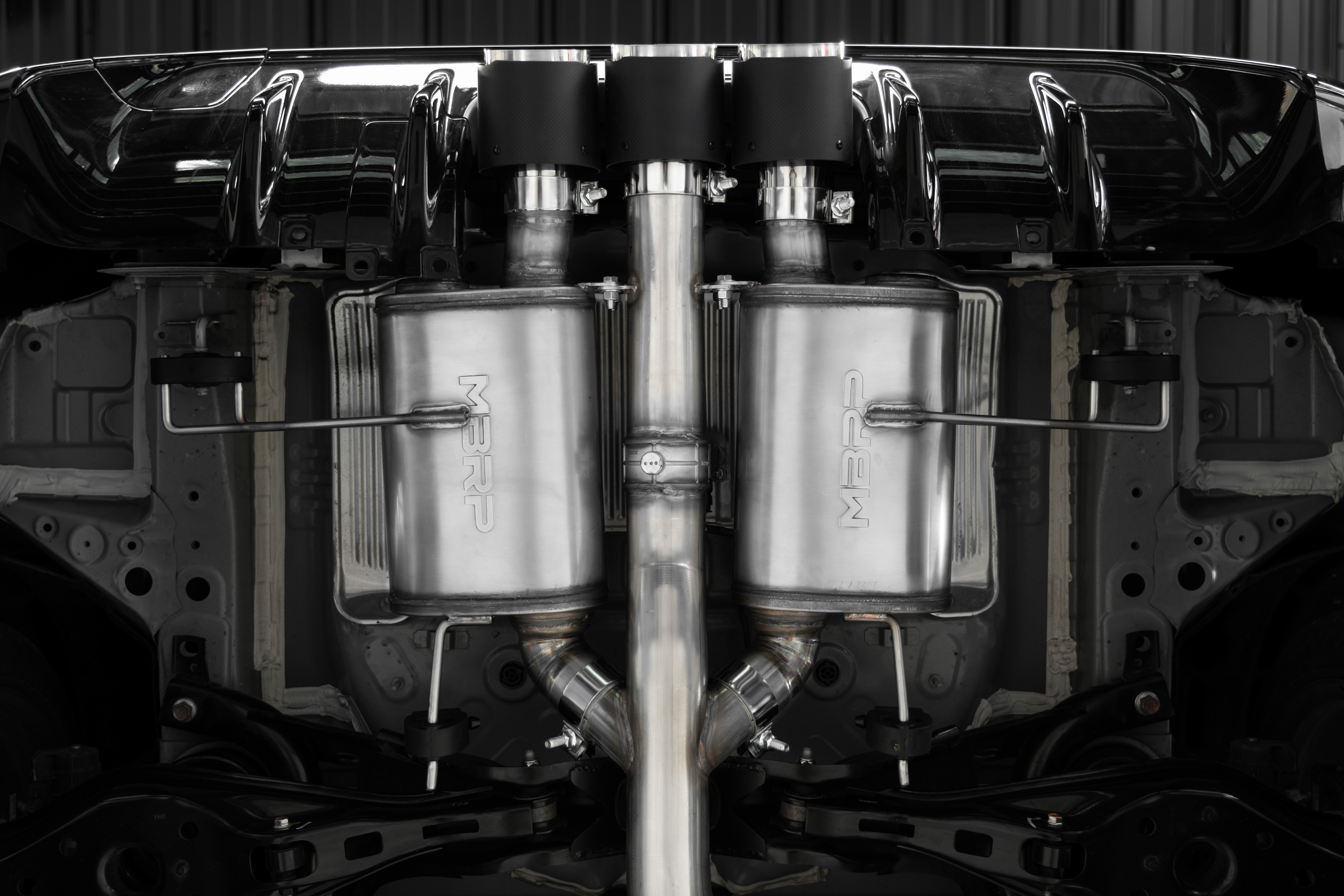 MBRP Exhaust 3in. Cat-Back. Triple Centre Rear Exit. T304 CF S49023CF