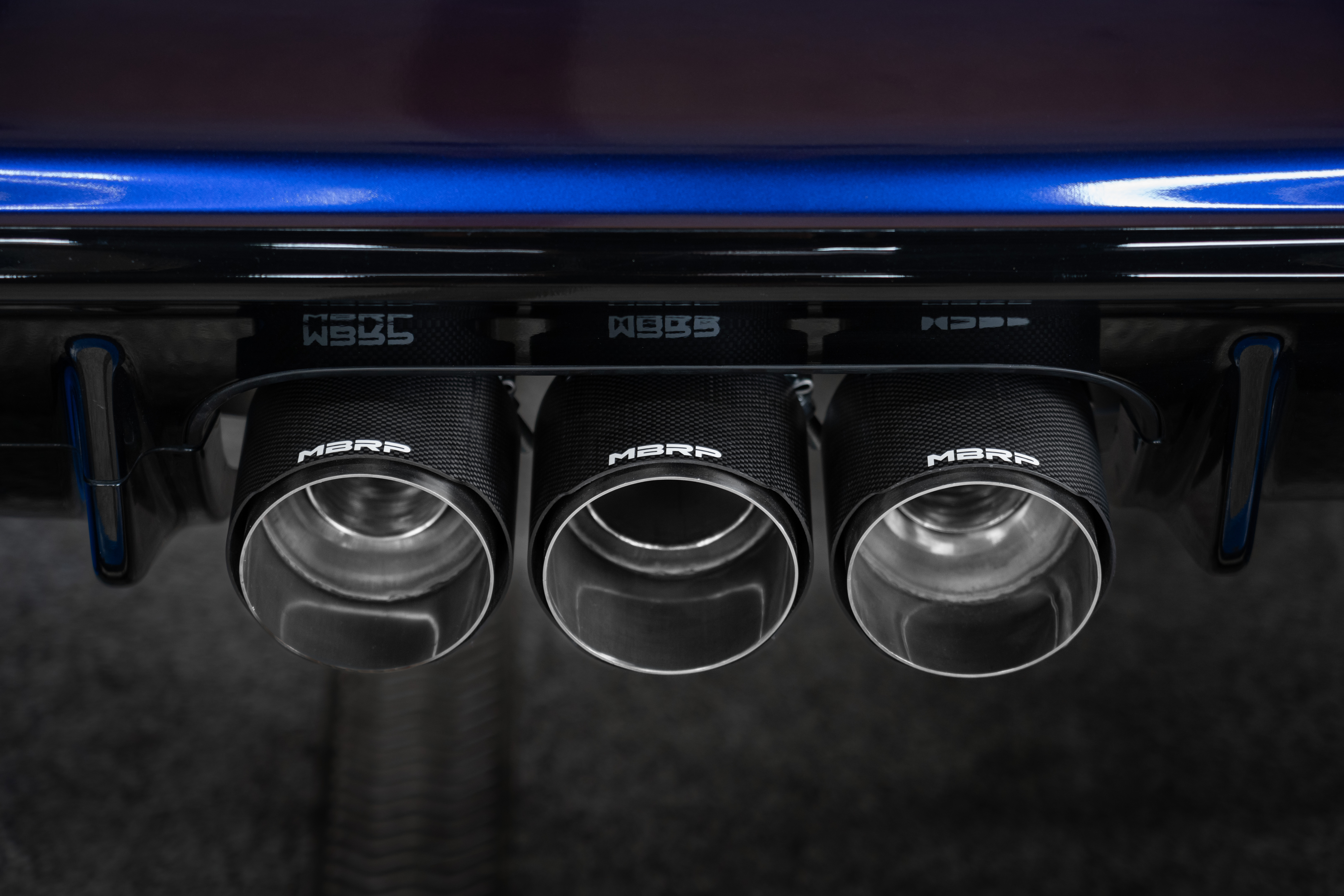 MBRP Exhaust 3in. Cat-Back. Triple Centre Rear Exit. T304 CF S49023CF