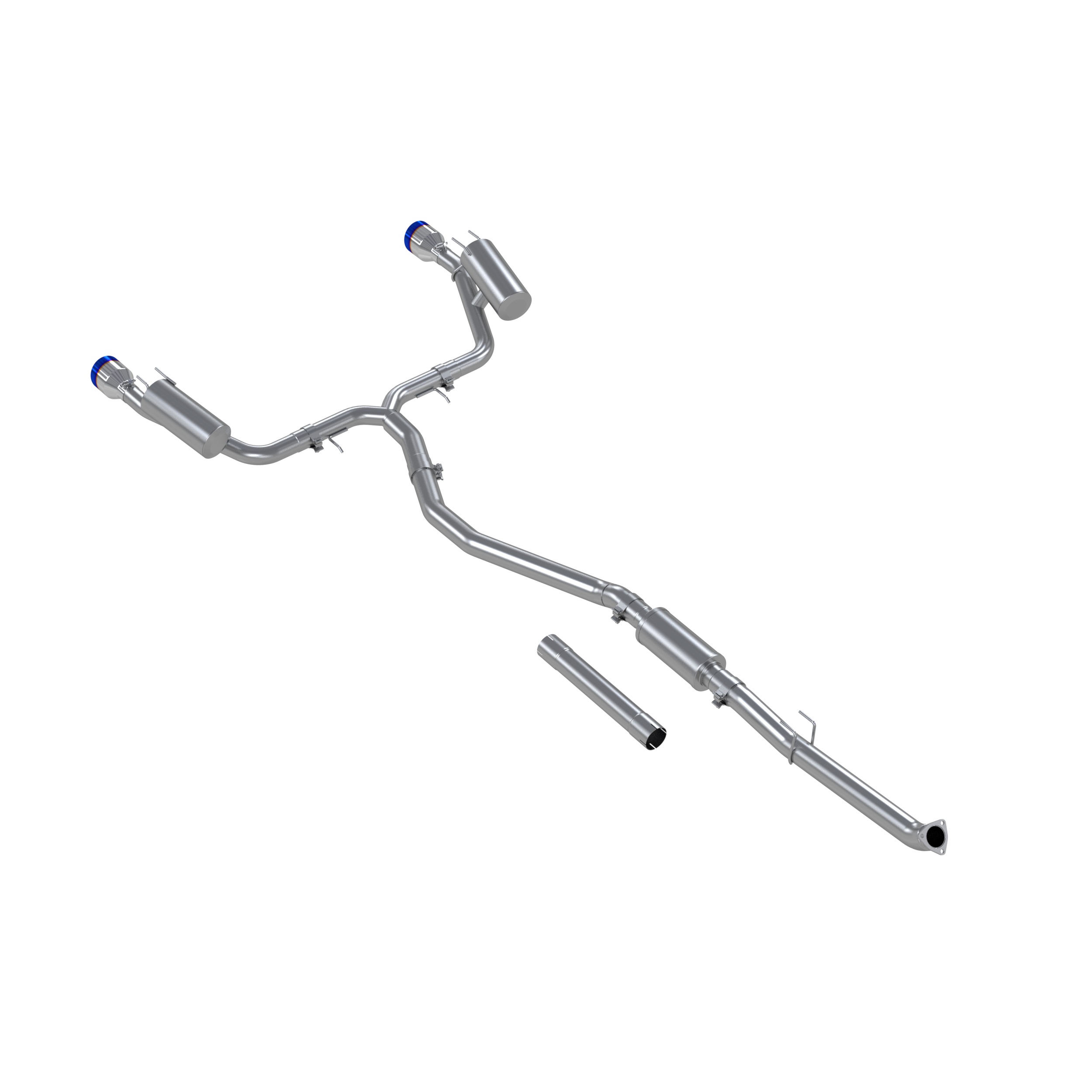 MBRP Exhaust 3in. Cat-Back. 2.5in. Dual Split Rear. T304. BE S49033BE