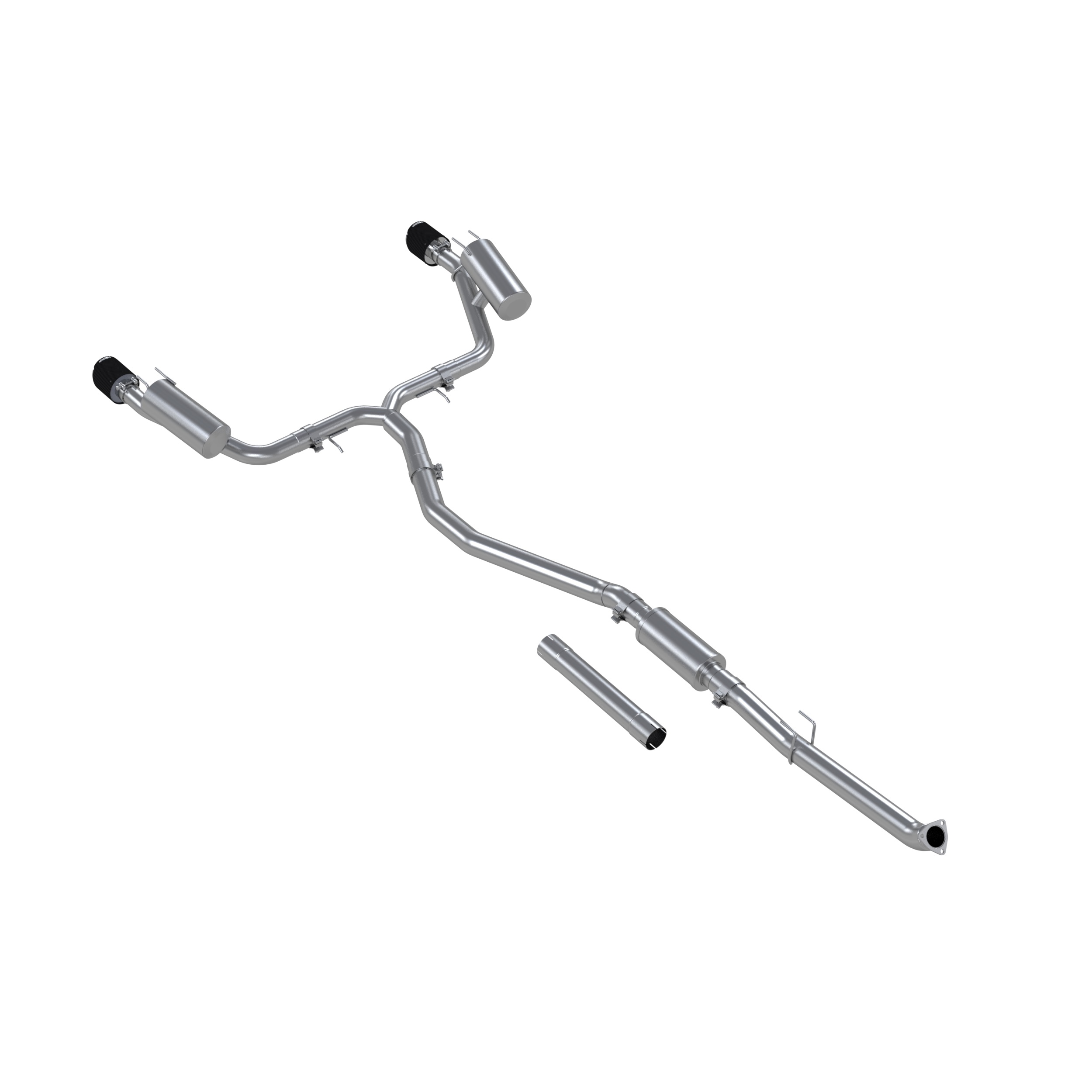 MBRP Exhaust 3in. Cat-Back. 2.5in. Dual Split Rear. T304. CF S49033CF