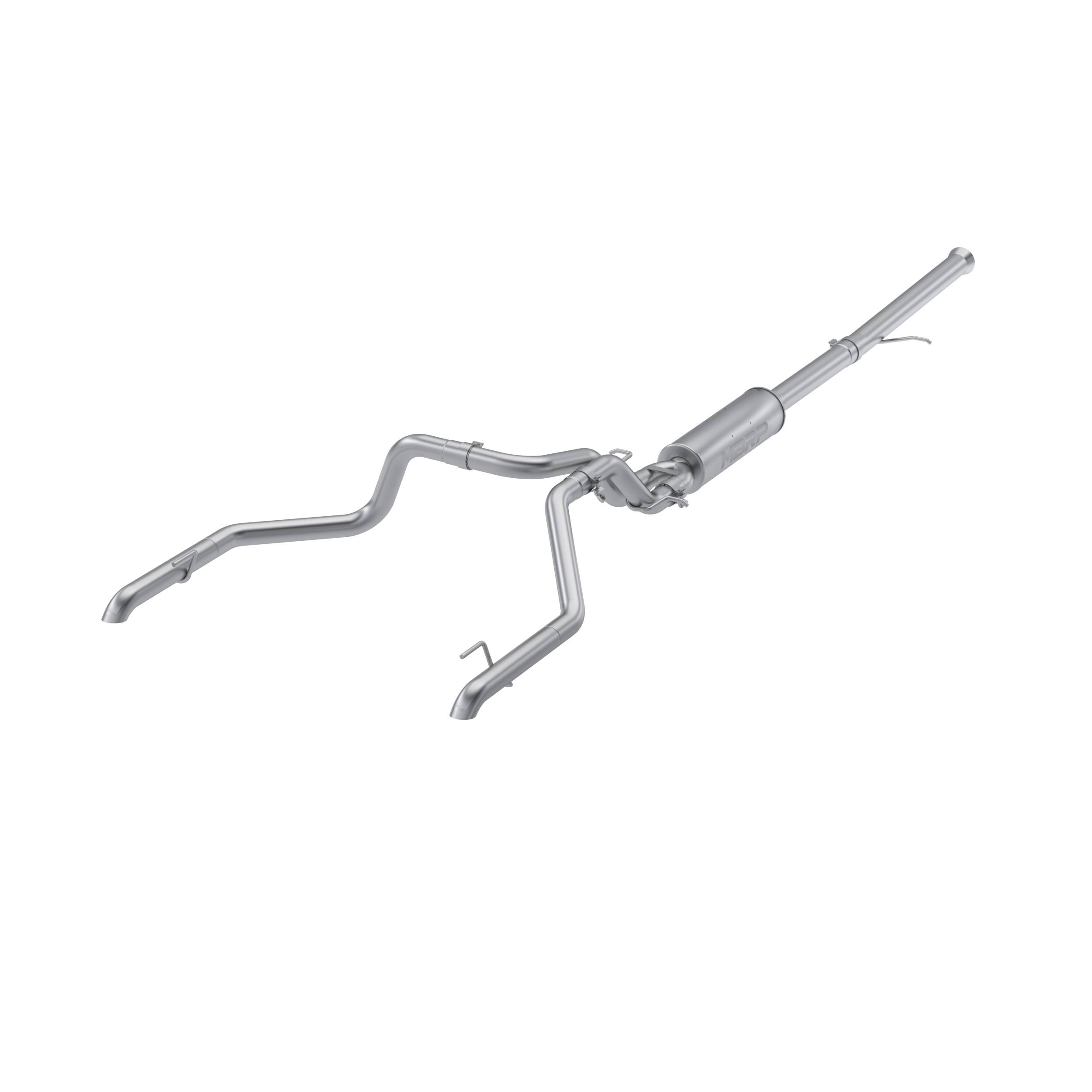 MBRP Exhaust 3in. Cat-Back. 2.5 Inch Dual Split Rear Exit. Turn Down. T304 S5006304