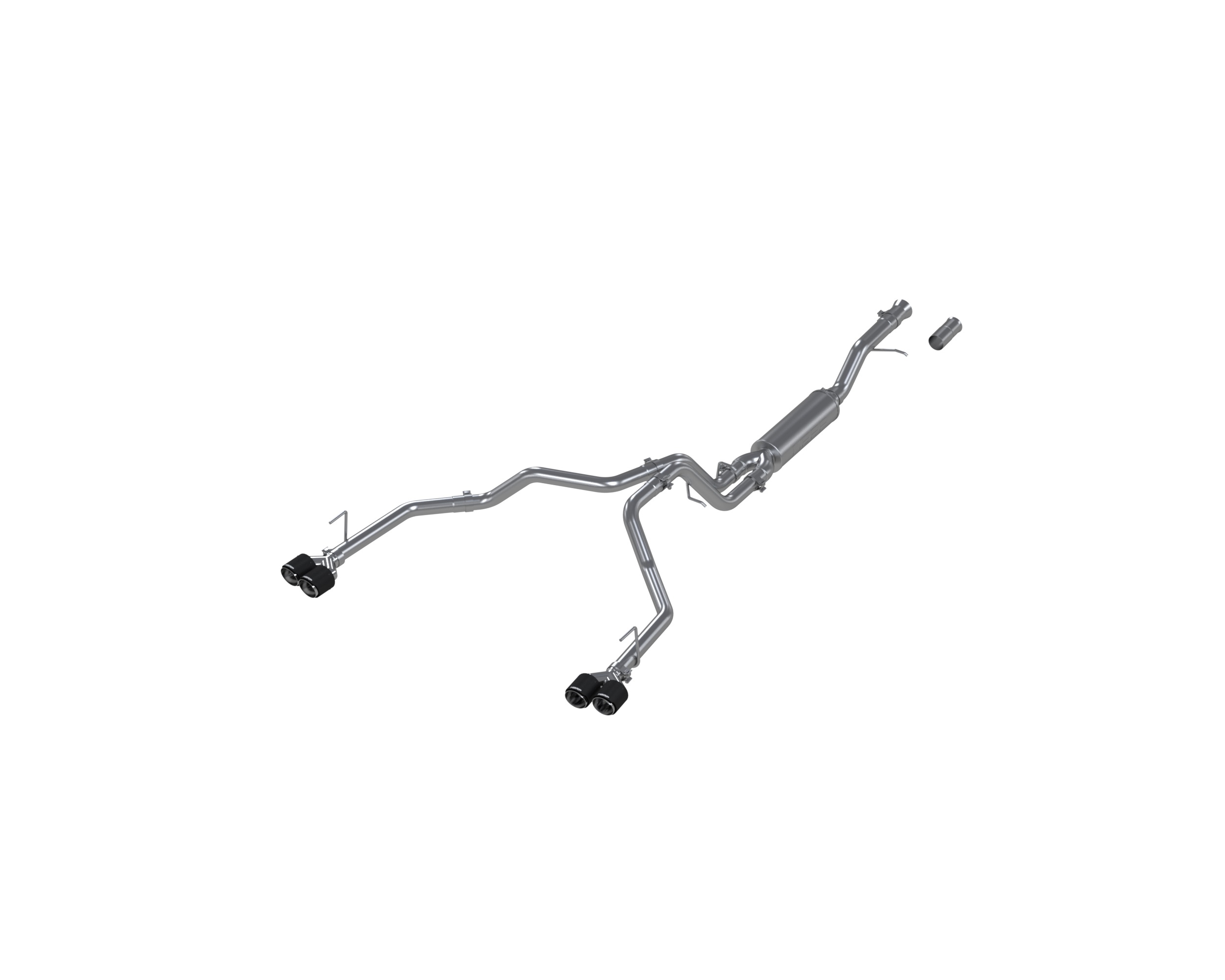 MBRP Exhaust MBRP 3 in. Cat-Back, 2.5in. Dual Split Rear Exit, T304 with CF Tips S50573CF