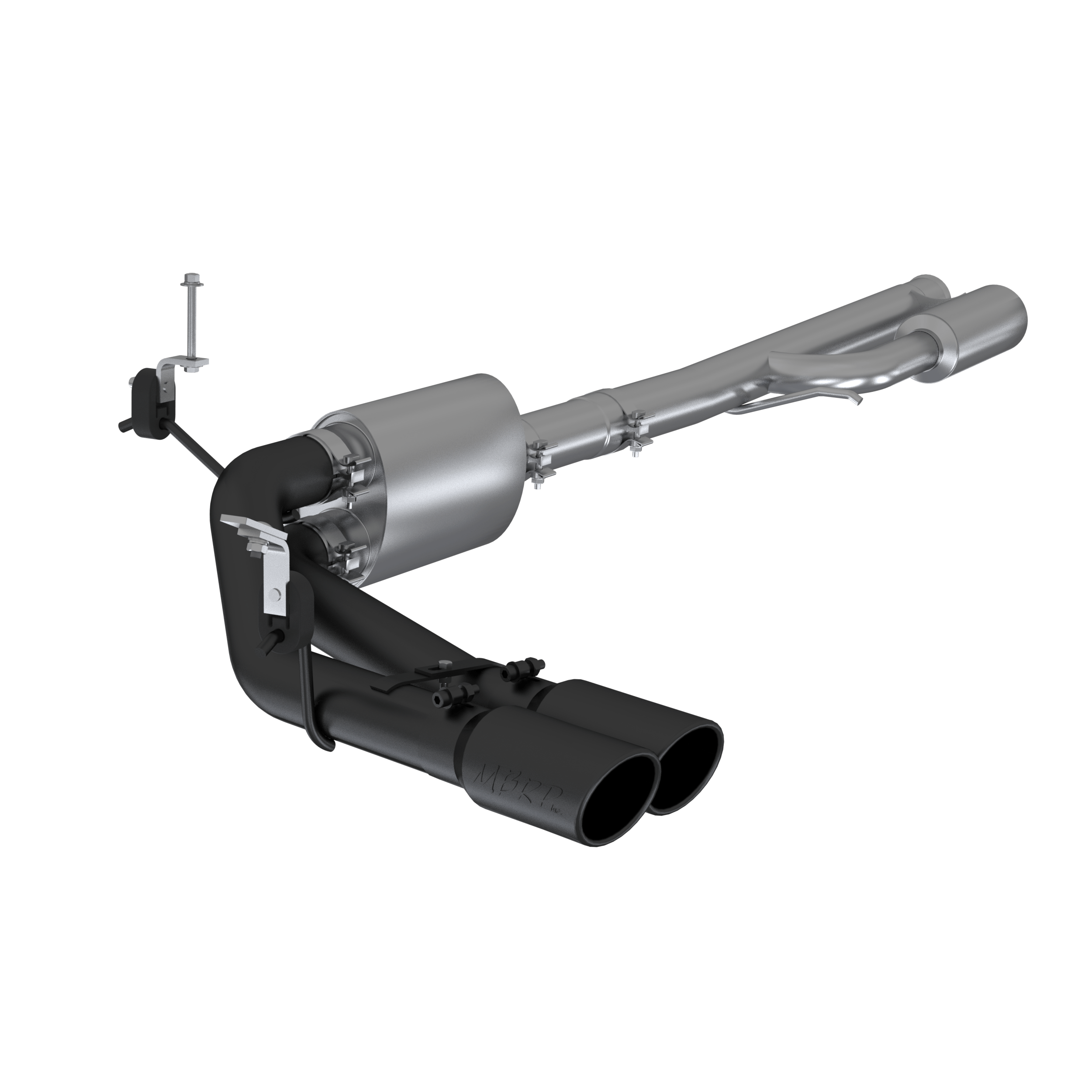 MBRP Exhaust 3in. Cat-Back. Pre-Axle Dual Side Exit. BLK S5092BLK