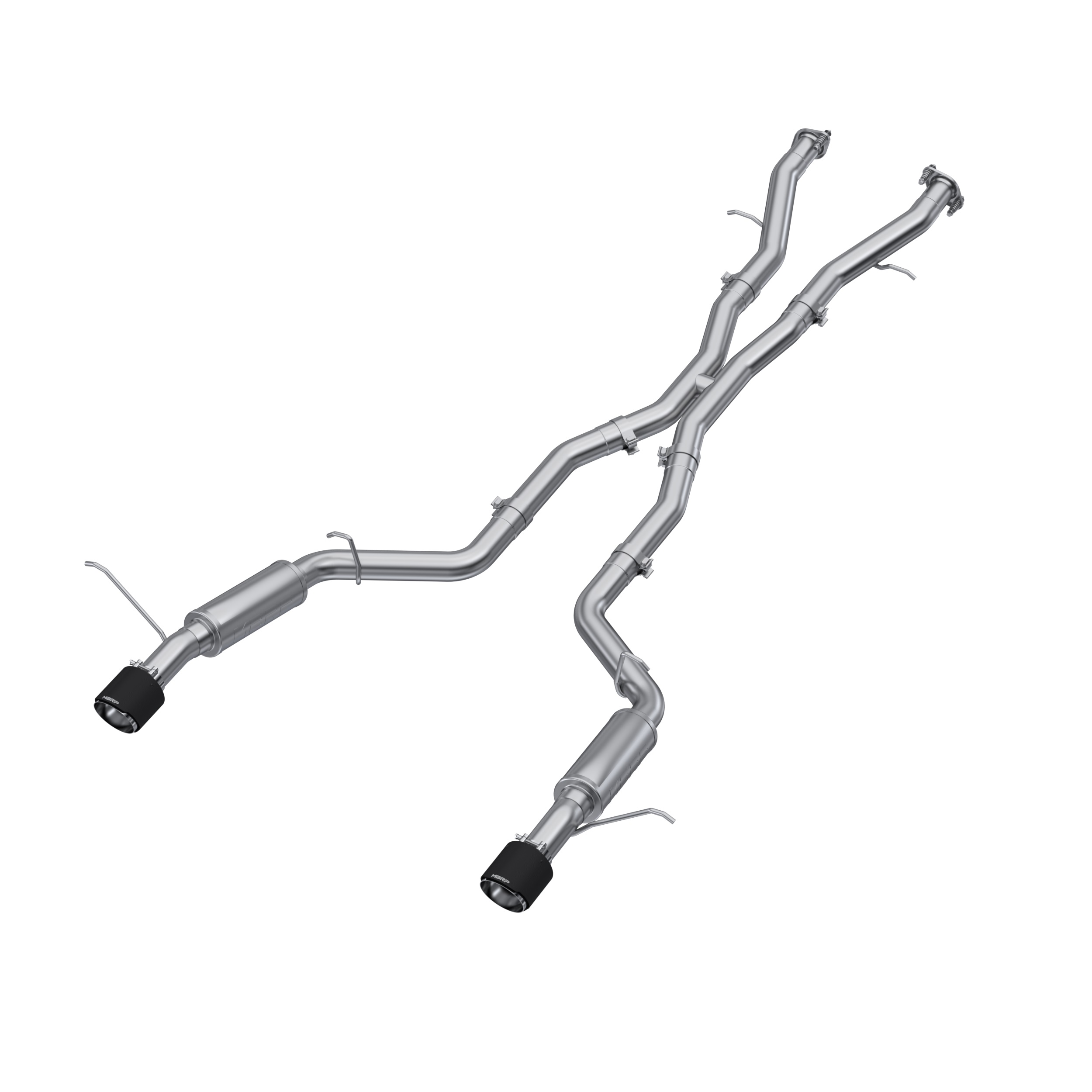 MBRP Exhaust 3in Cat-Back. Dual Rear Exit. T304. CF Tips S51053CF