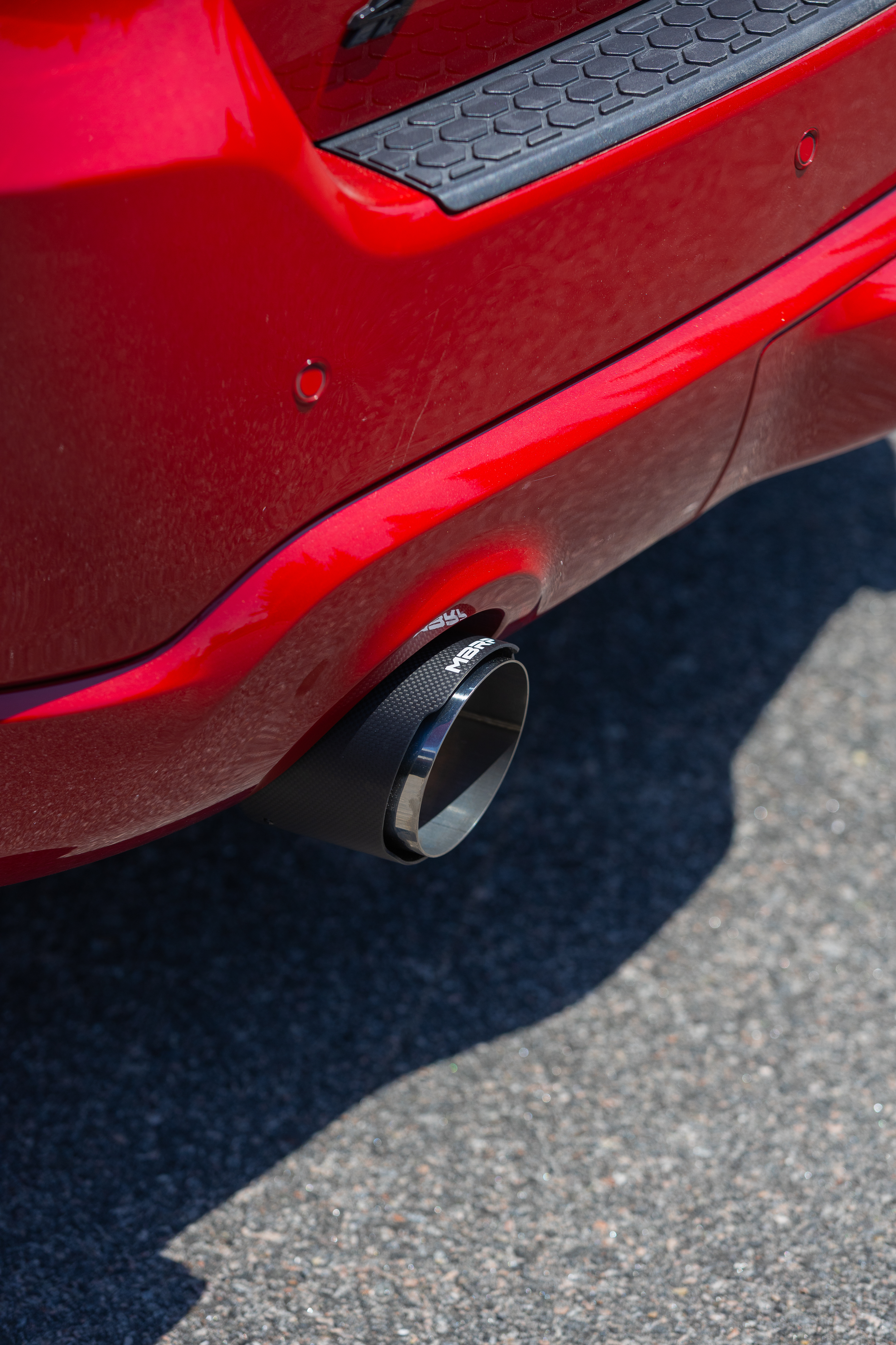 MBRP Exhaust MBRP 3in Cat-Back, Dual Rear Exit, T304, CF Tips, Street S51073CF