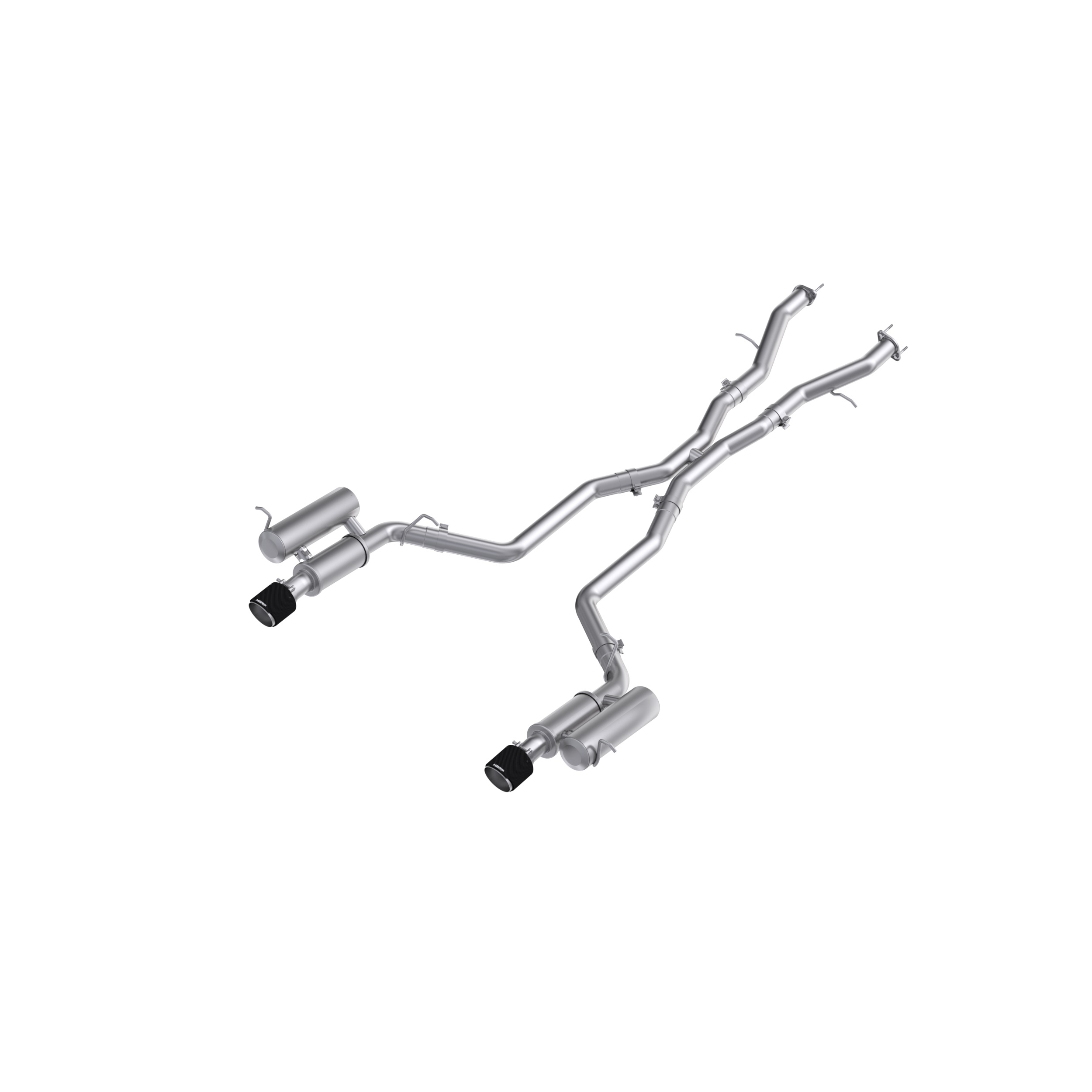 MBRP Exhaust MBRP 3in Cat-Back, Dual Rear Exit, T304, CF Tips, Street S51073CF