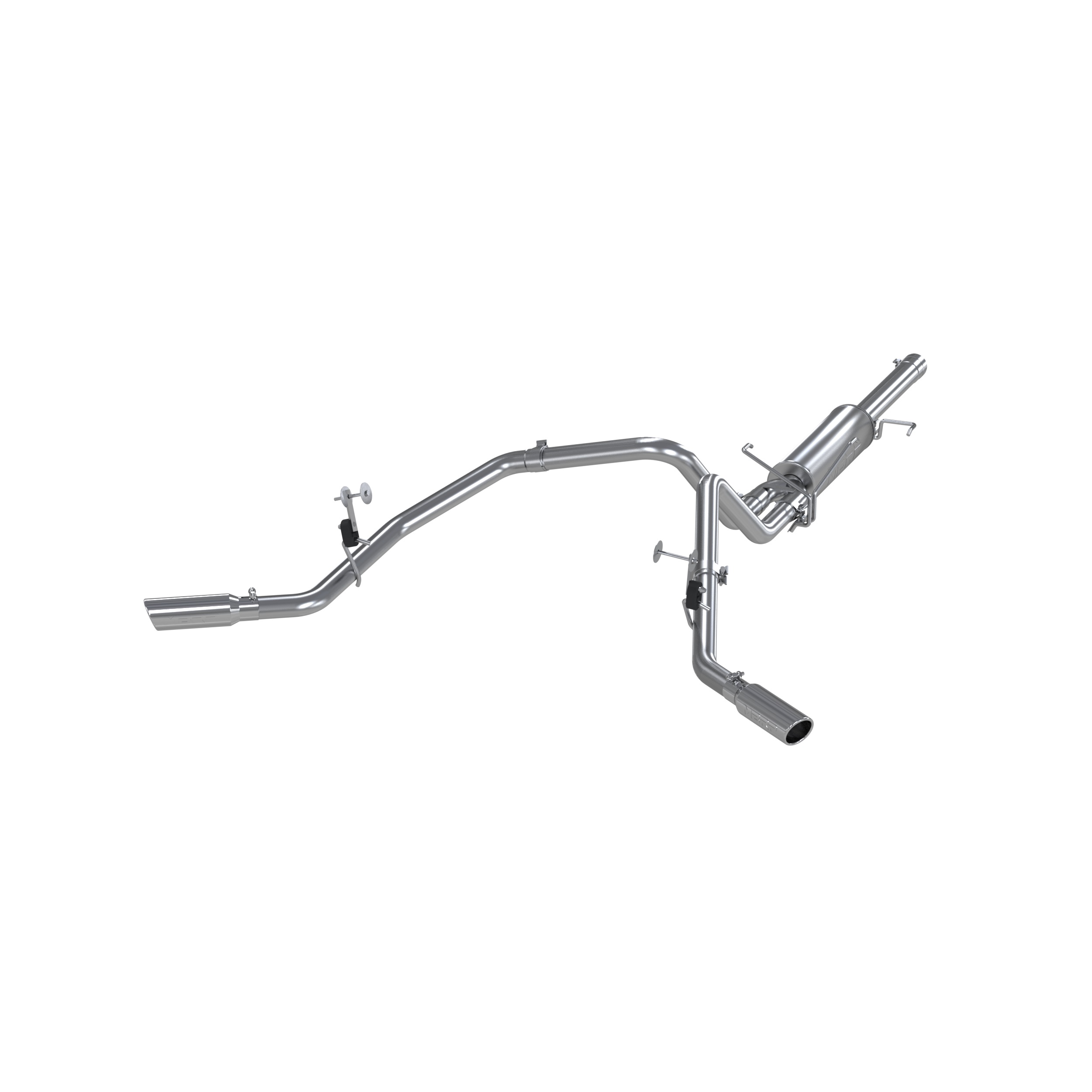 MBRP Exhaust 3in. Cat-Back. 2.5in Dual Split Side Exit. AL S5110AL