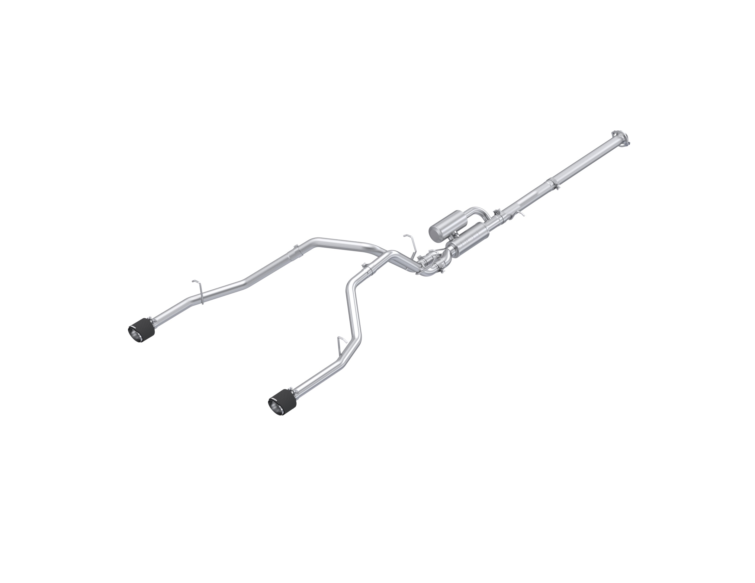 MBRP Exhaust 3in. Cat-Back. 2.5in. Dual Split Rear Exit. T304, CF. S51563CF