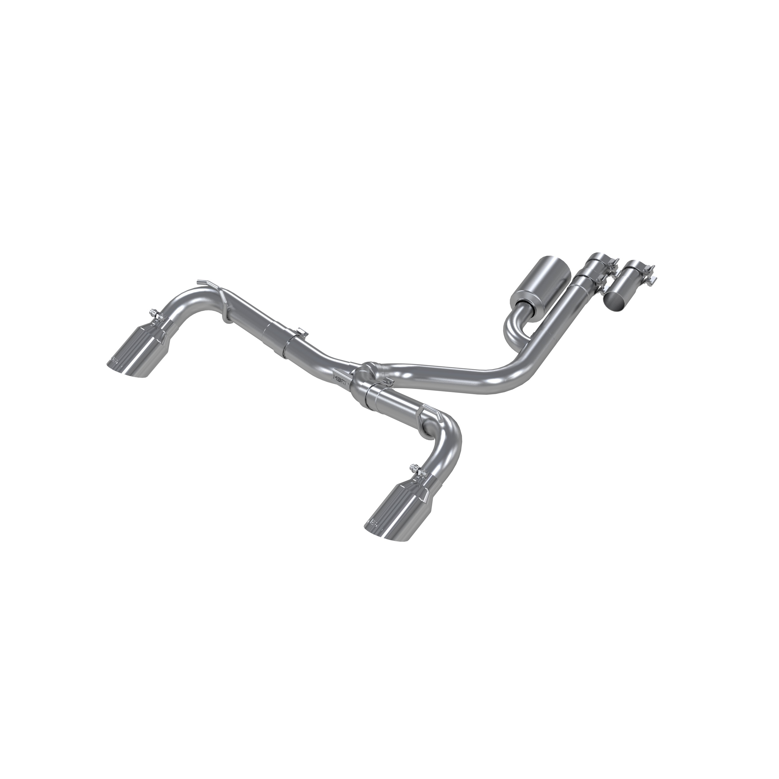 MBRP Exhaust 2.5in. Resonator-Back. Dual Split Rear Exit. T409 S5207409