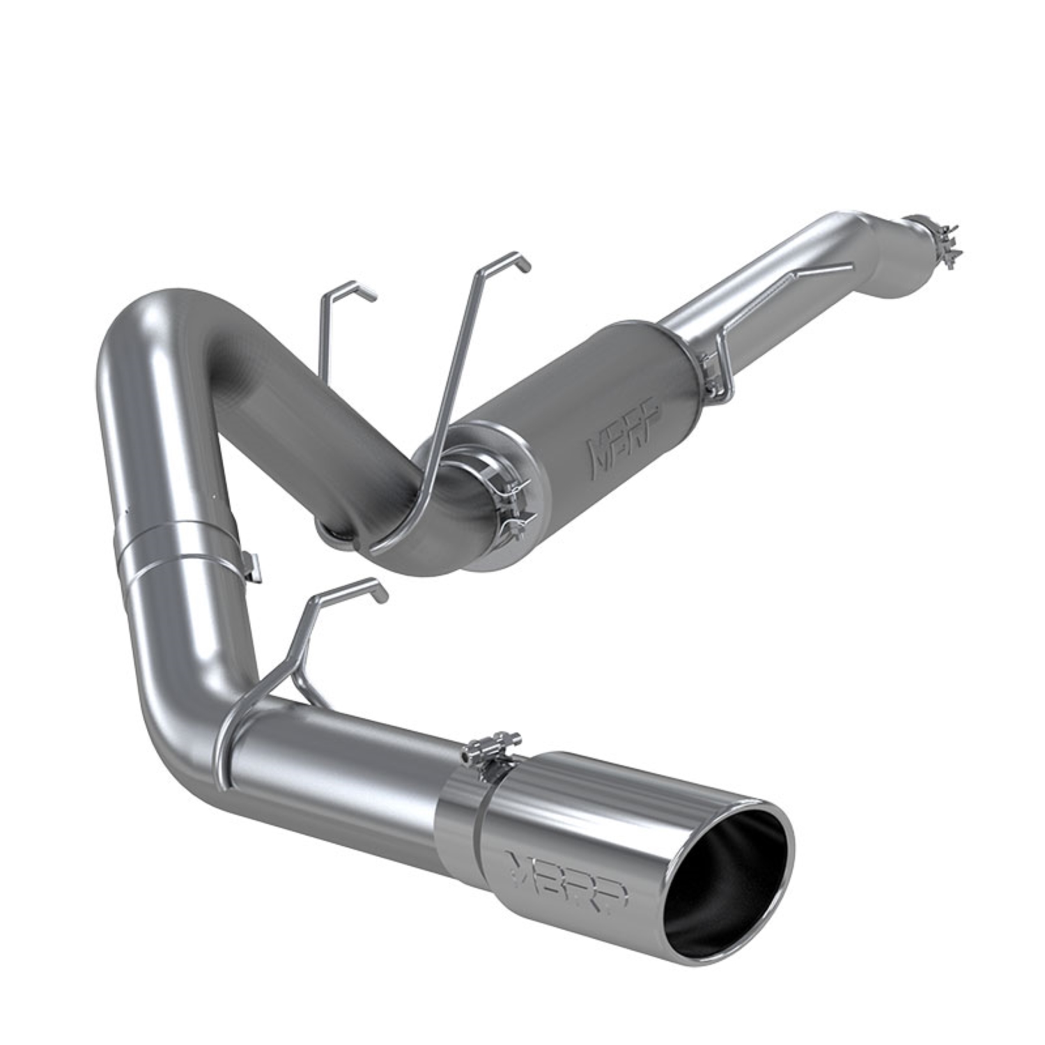 MBRP Exhaust 4in. Resonator-Back. Single Side Exit. Street Version. T304 S5247304