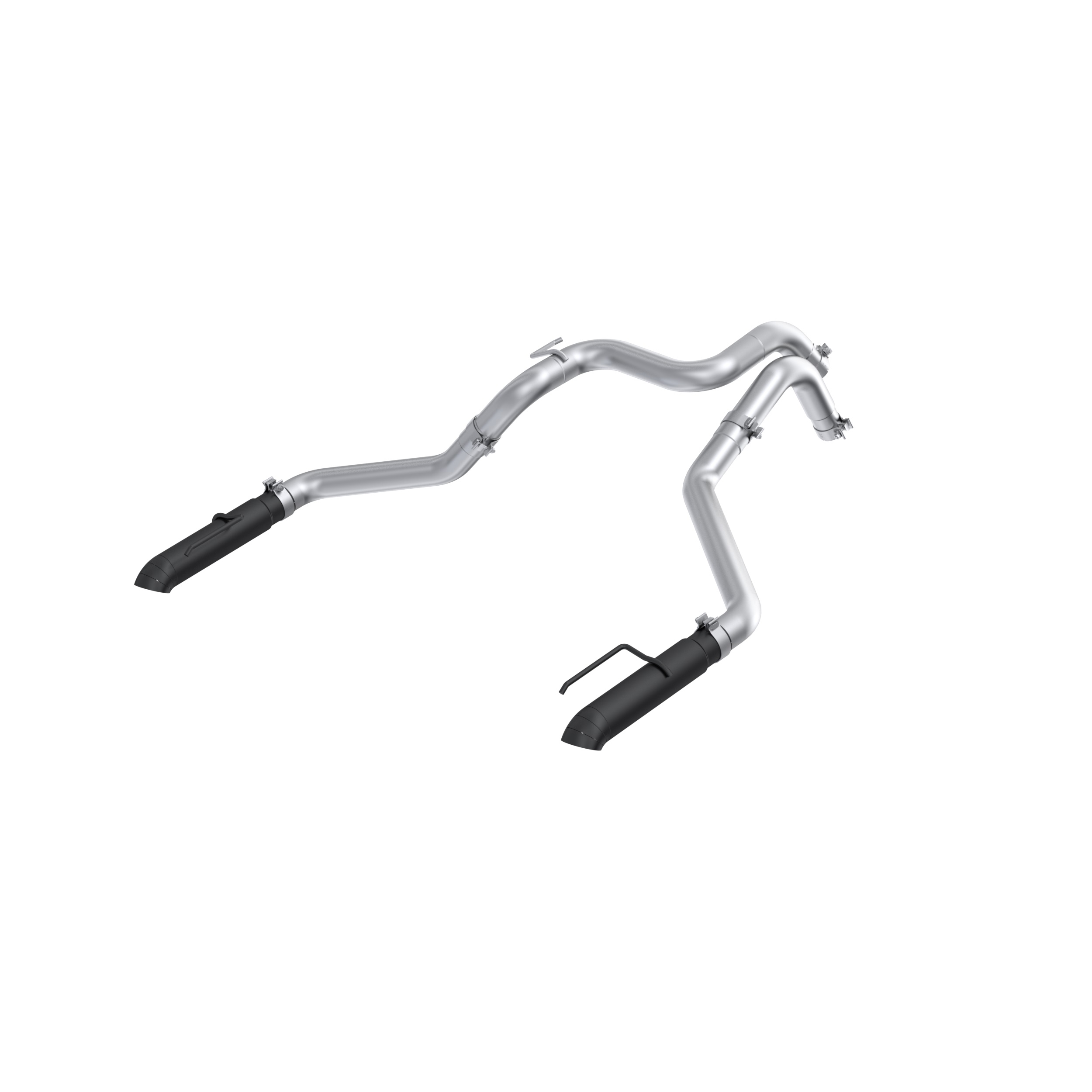 MBRP Exhaust MBRP 3 Inch Axle-Back Dual Rear Turndown, T304 BLK S5270BLK
