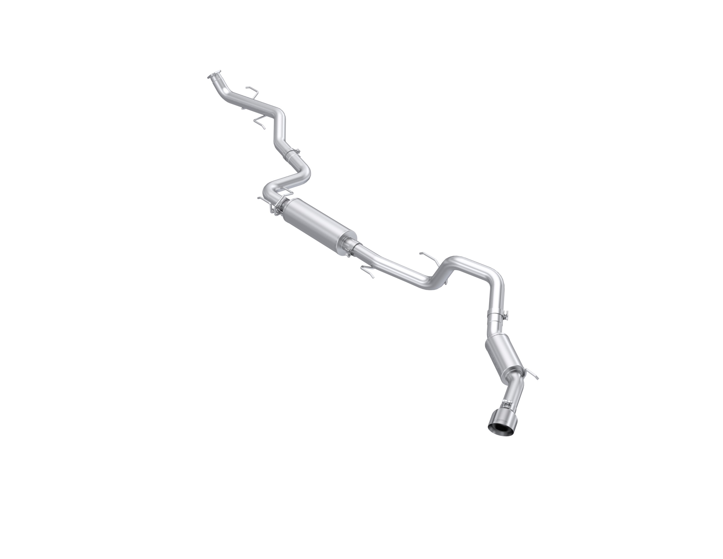 MBRP Exhaust 3in. Cat-Back, Single Side Exit with Tip, AL. S5323AL