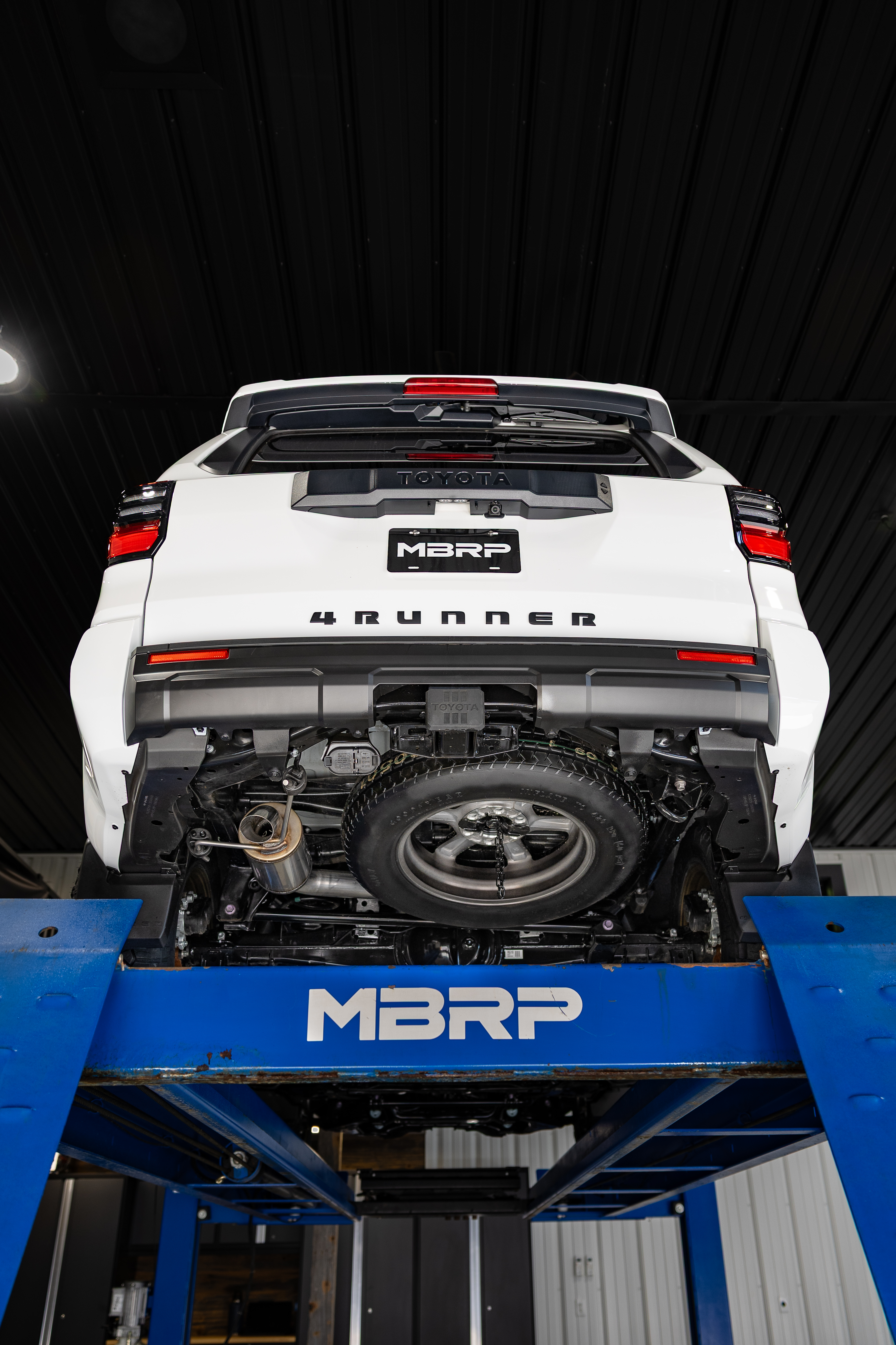 MBRP Exhaust MBRP Overland 3-Inch Cat-Back Single Rear High-Clearance Turn Down, AL. S5344AL