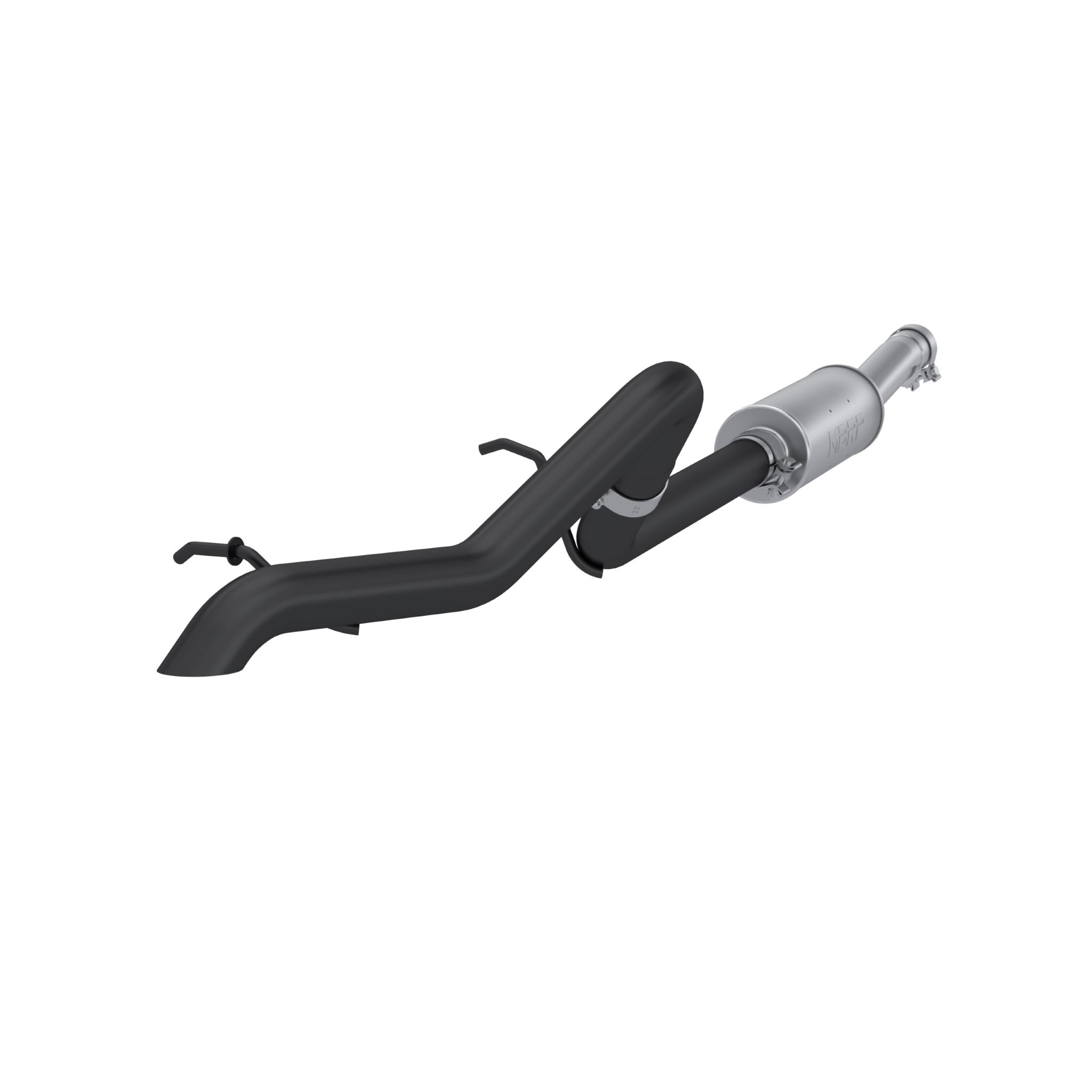 MBRP Exhaust 2.5in. Cat-Back. Turn Down Rear. Muffler Before Axle. Off-Road Tail Pipe. BLK S5514BLK