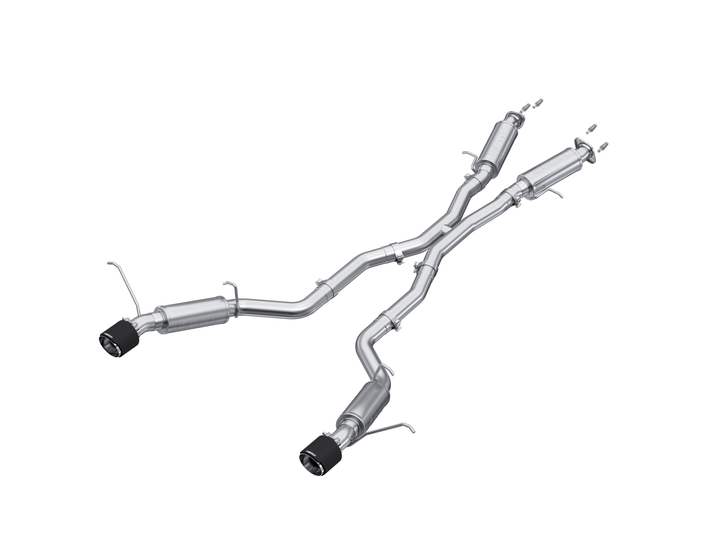 MBRP Exhaust 3in. Cat-Back. Dual Split Rear Exit. T304. CF Tips S55253CF