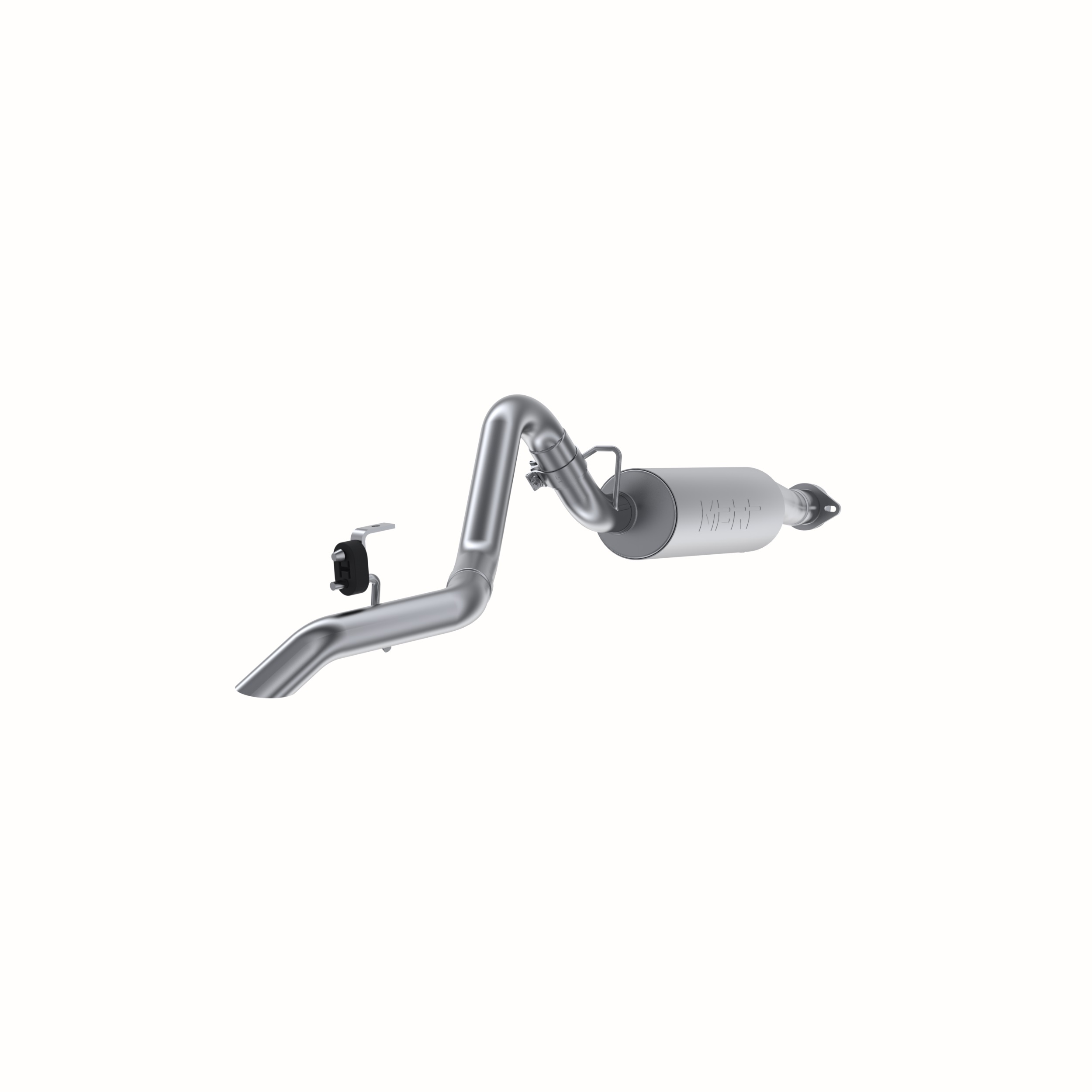 MBRP Exhaust 2.5in. Cat-Back. Single Rear Exit. Turn Down. AL S5520AL