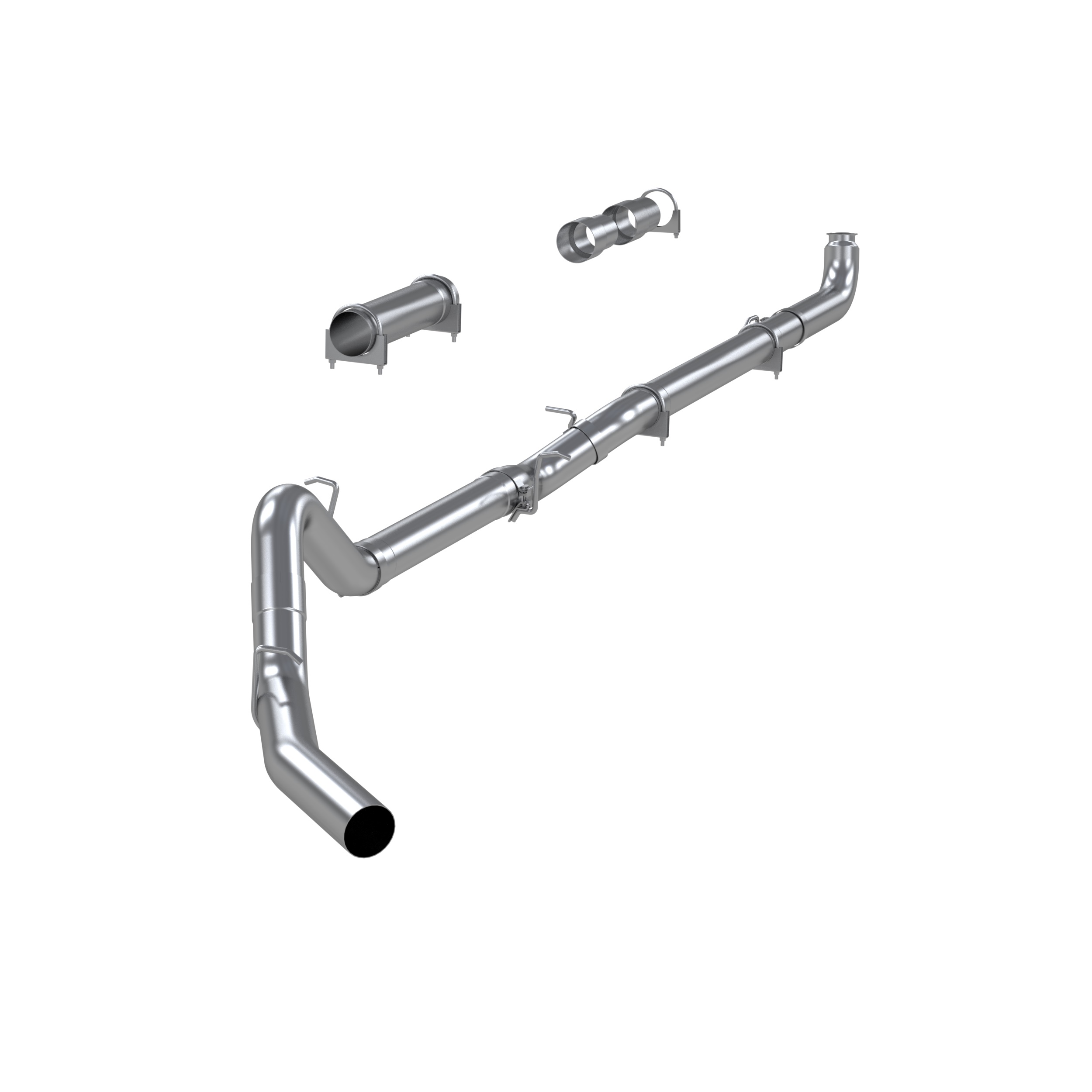 MBRP Exhaust 4in. Cat-Back. Single Side Exit. No Muffler. AL S6004PLM
