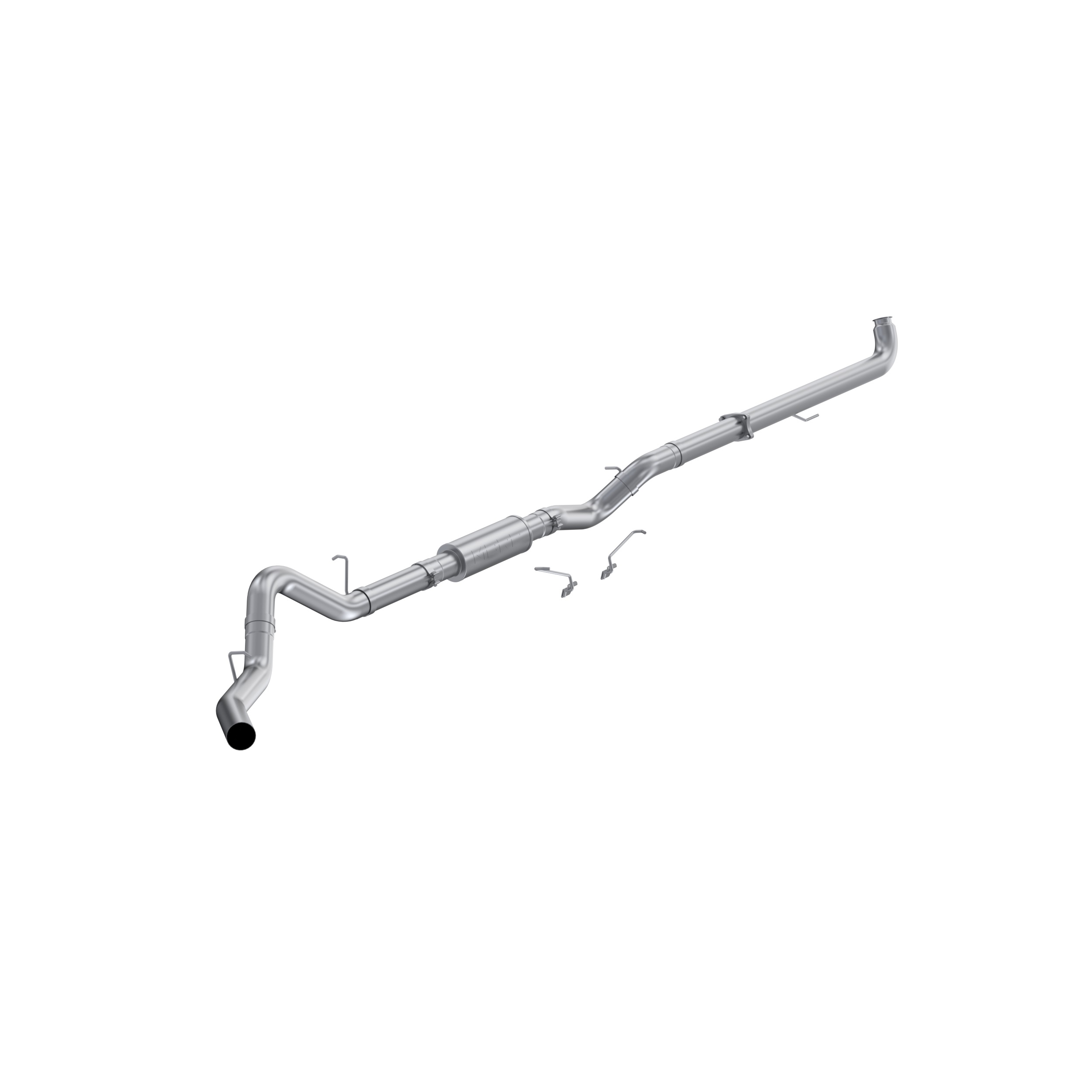MBRP Exhaust 4in. Downpipe-Back. Single Side Exit. AL S6005P