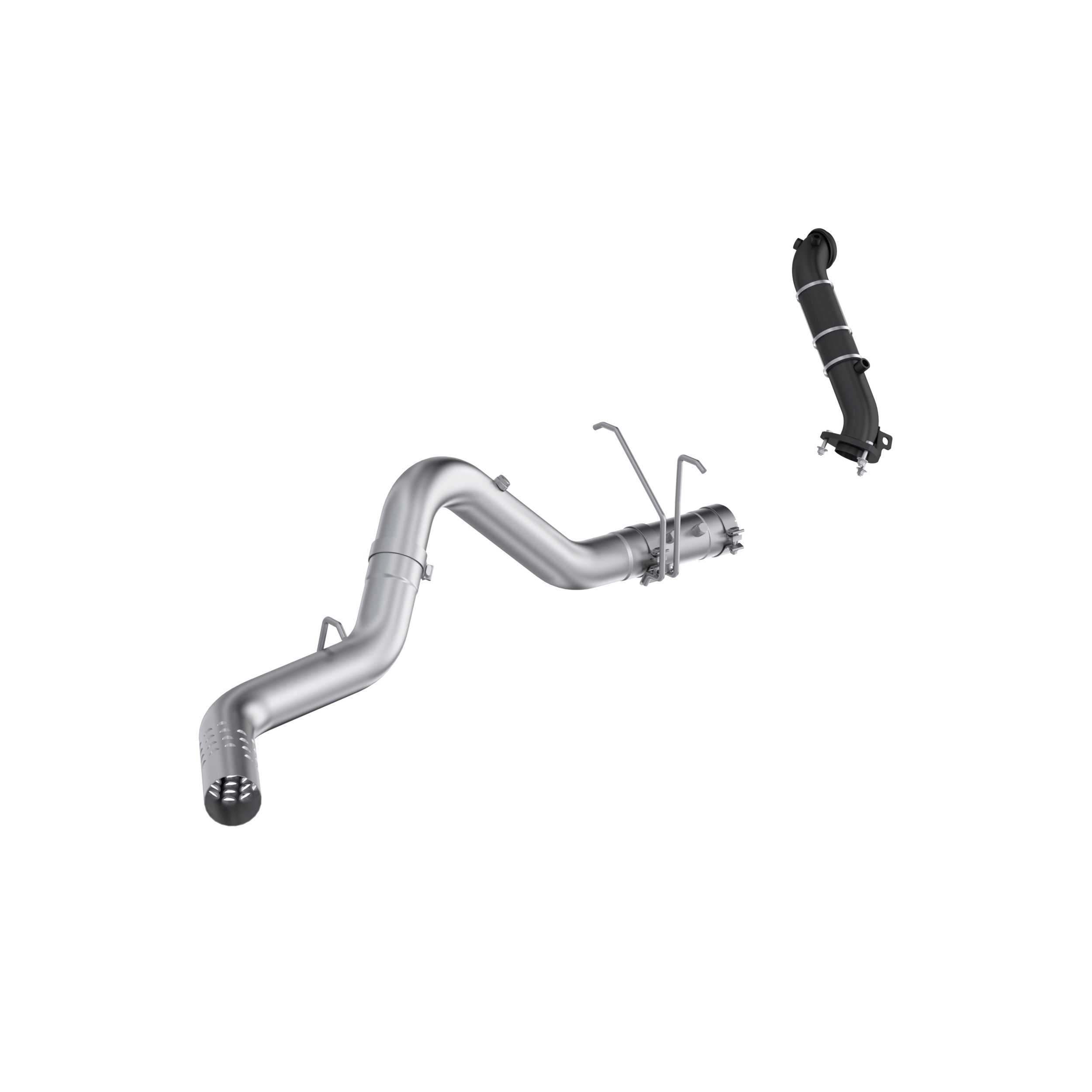 MBRP Exhaust MBRP 4in. Filter Back Single Side with Downpipe, AL. S6009PLM