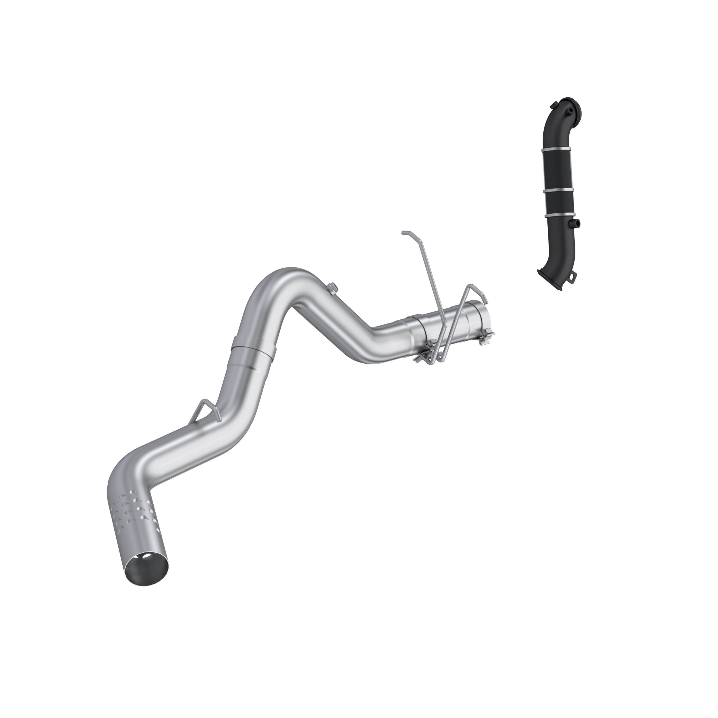 MBRP Exhaust MBRP 4in. Filter Back Single Side with Downpipe, AL. S6050PLM
