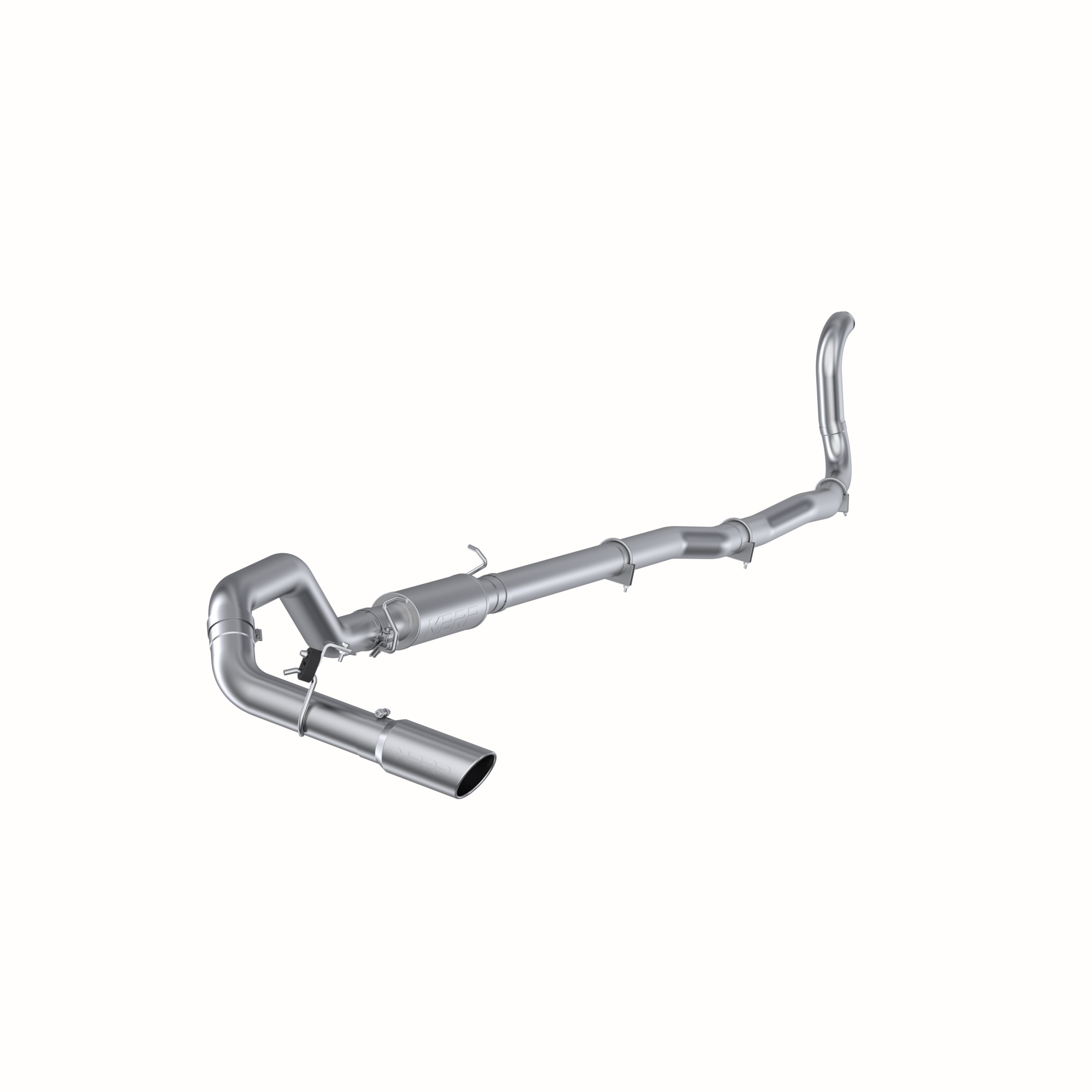 MBRP Exhaust 4in. Turbo Back. Single Side Exit. 2WD Only. AL S6148AL