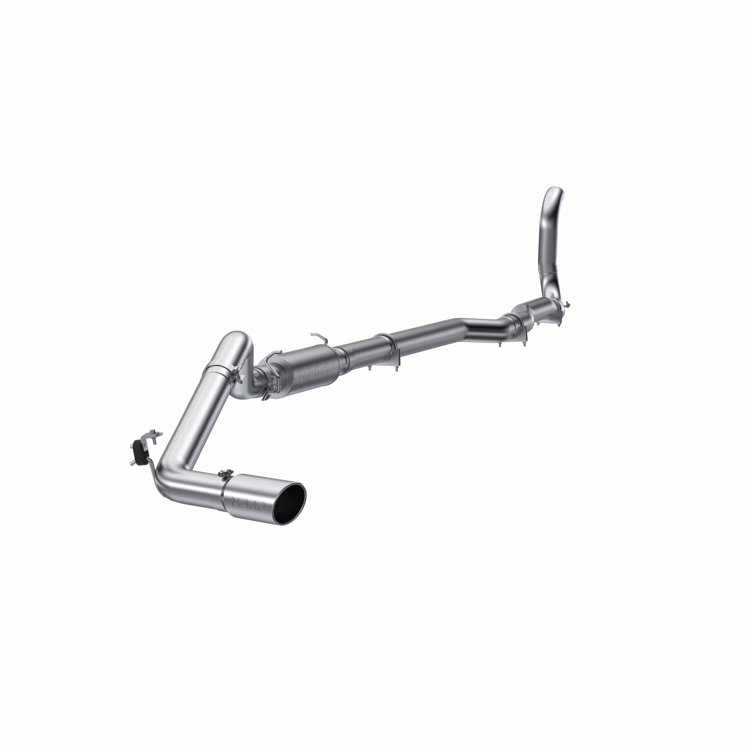 MBRP Exhaust 4in. Turbo Back. Single Side Exit. 4WD Only. AL S6150AL