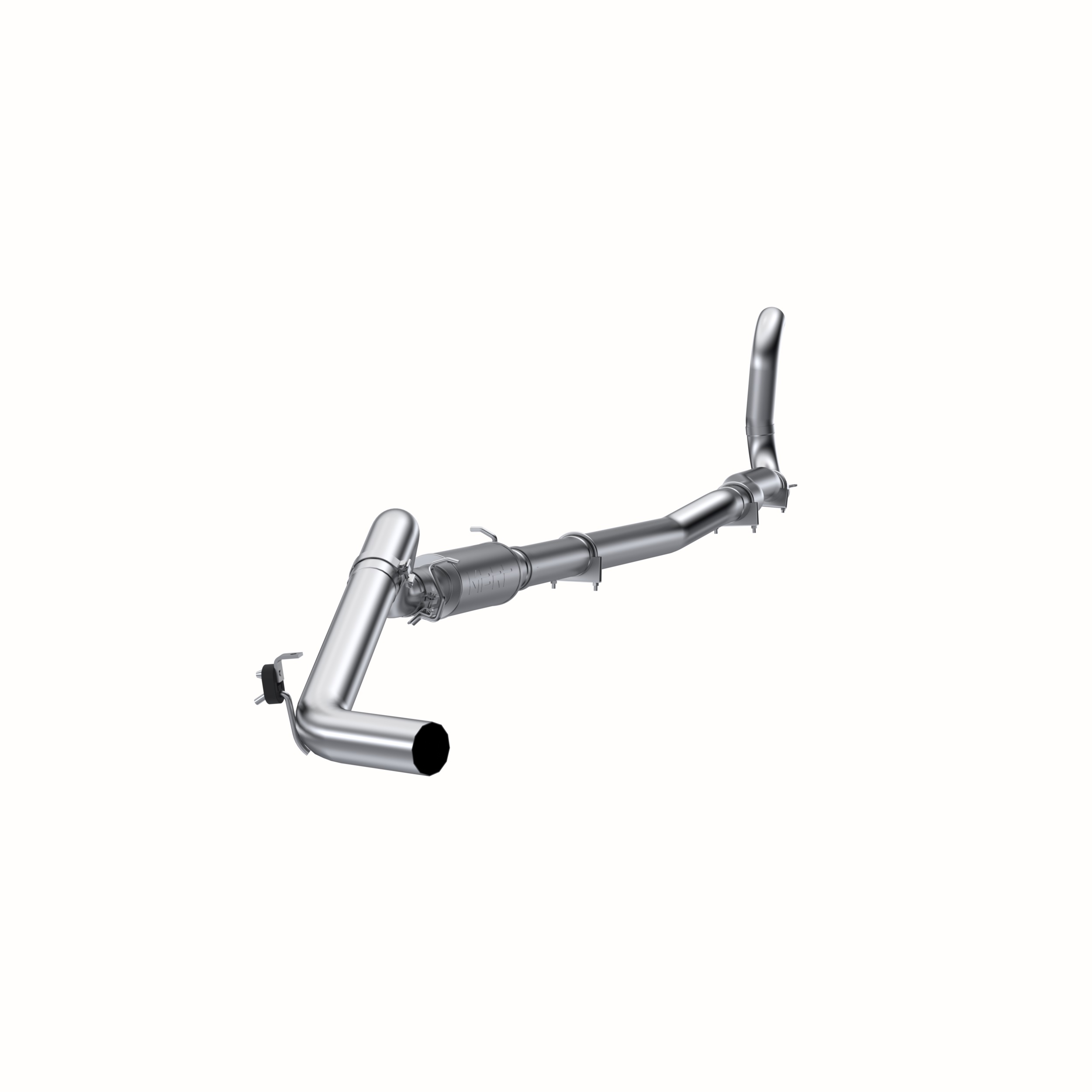 MBRP Exhaust 4in. Turbo Back. Single Side Exit. 4WD Only. AL S6150P